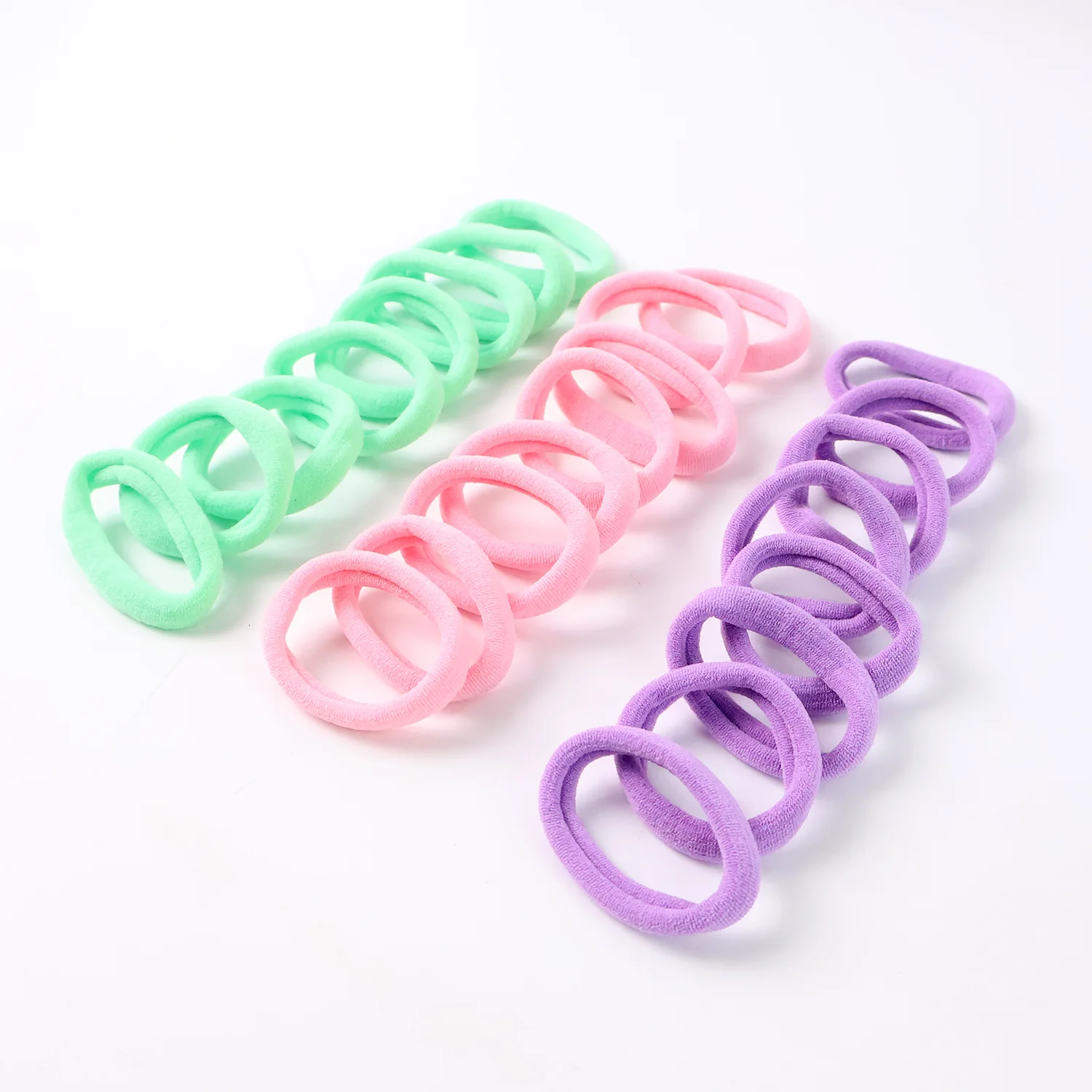 Soft Elastic Hair Bands Set for Girls (24 Pc) - Image 5