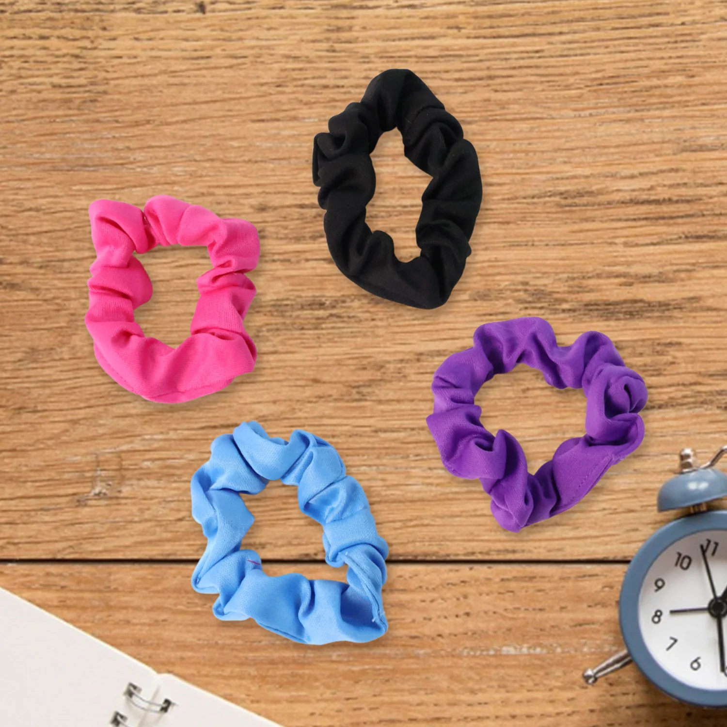 Soft Elastic Hair Scrunchies - (Set) - Image 4