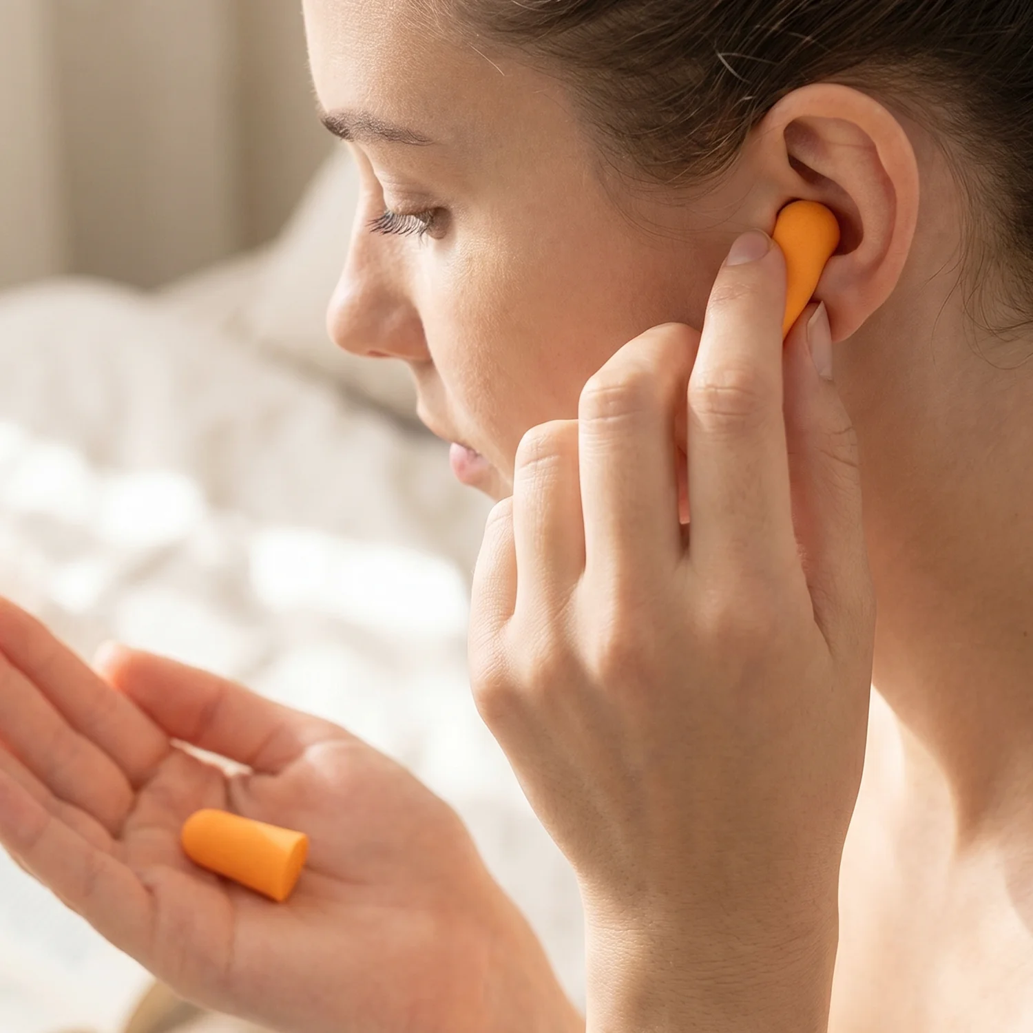 Soft Foam Earplugs 4 Pair for Noise Reduction, Comfortable Fit for Sleeping - Image 3