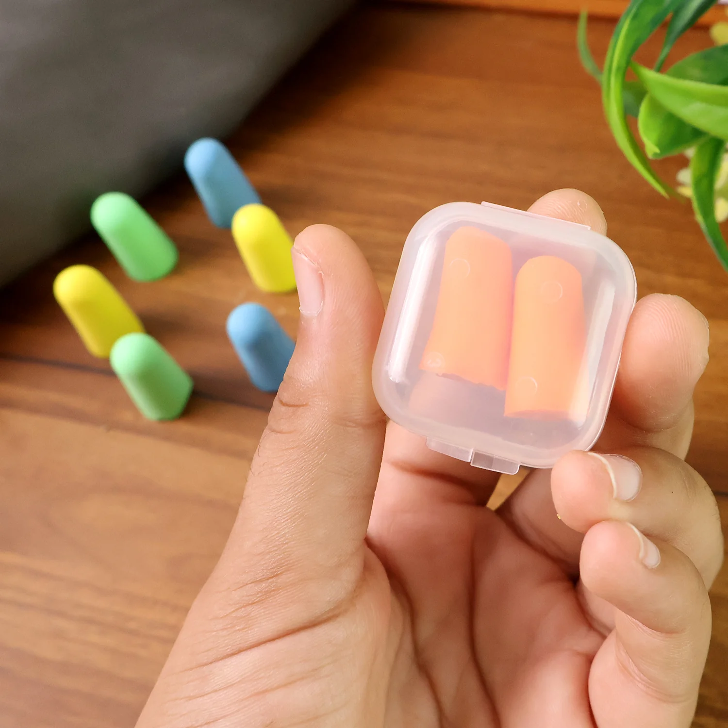 Soft Foam Earplugs 4 Pair for Noise Reduction, Comfortable Fit for Sleeping - Image 8