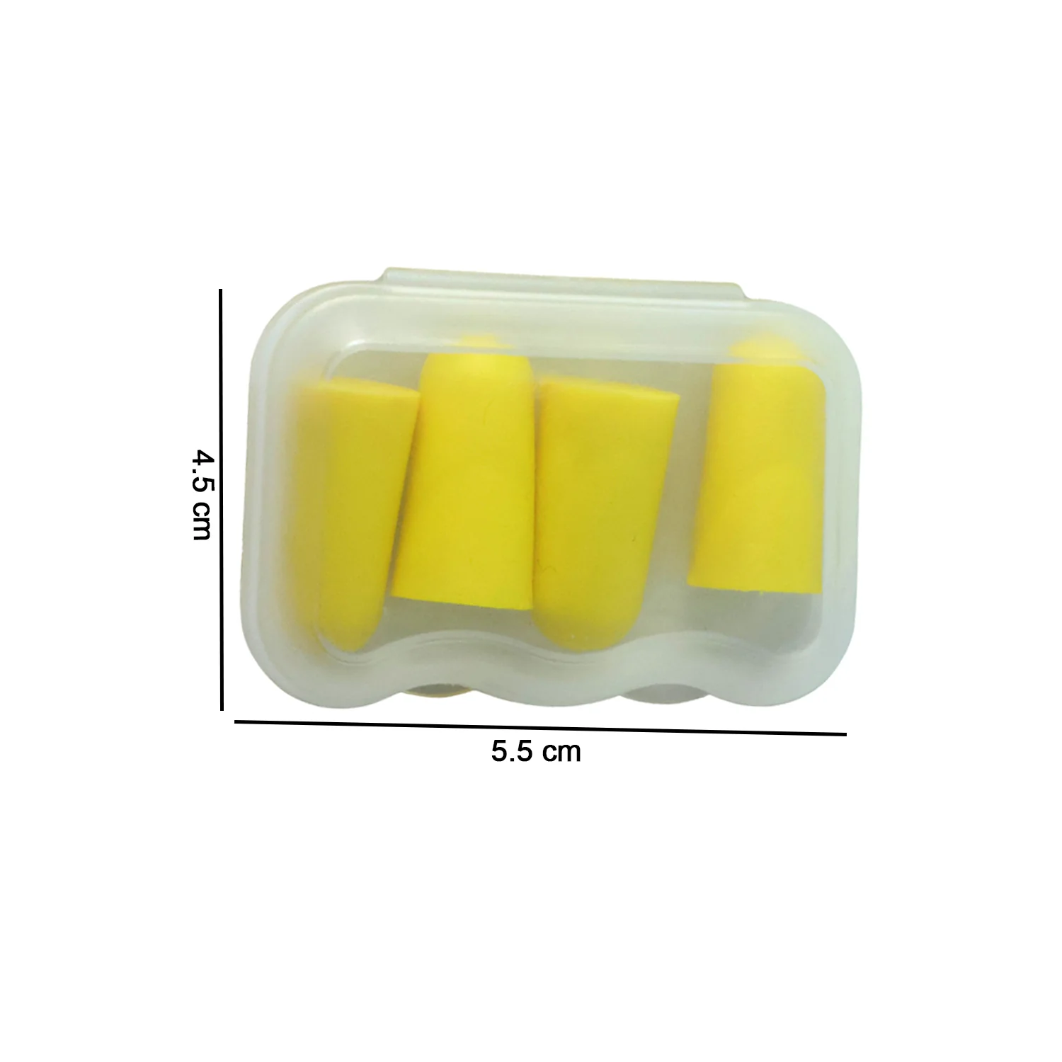 Soft Foam Noise Reduction Ear Plugs with Compact Storage Case (4 Pair / 8 Pcs) - Image 6