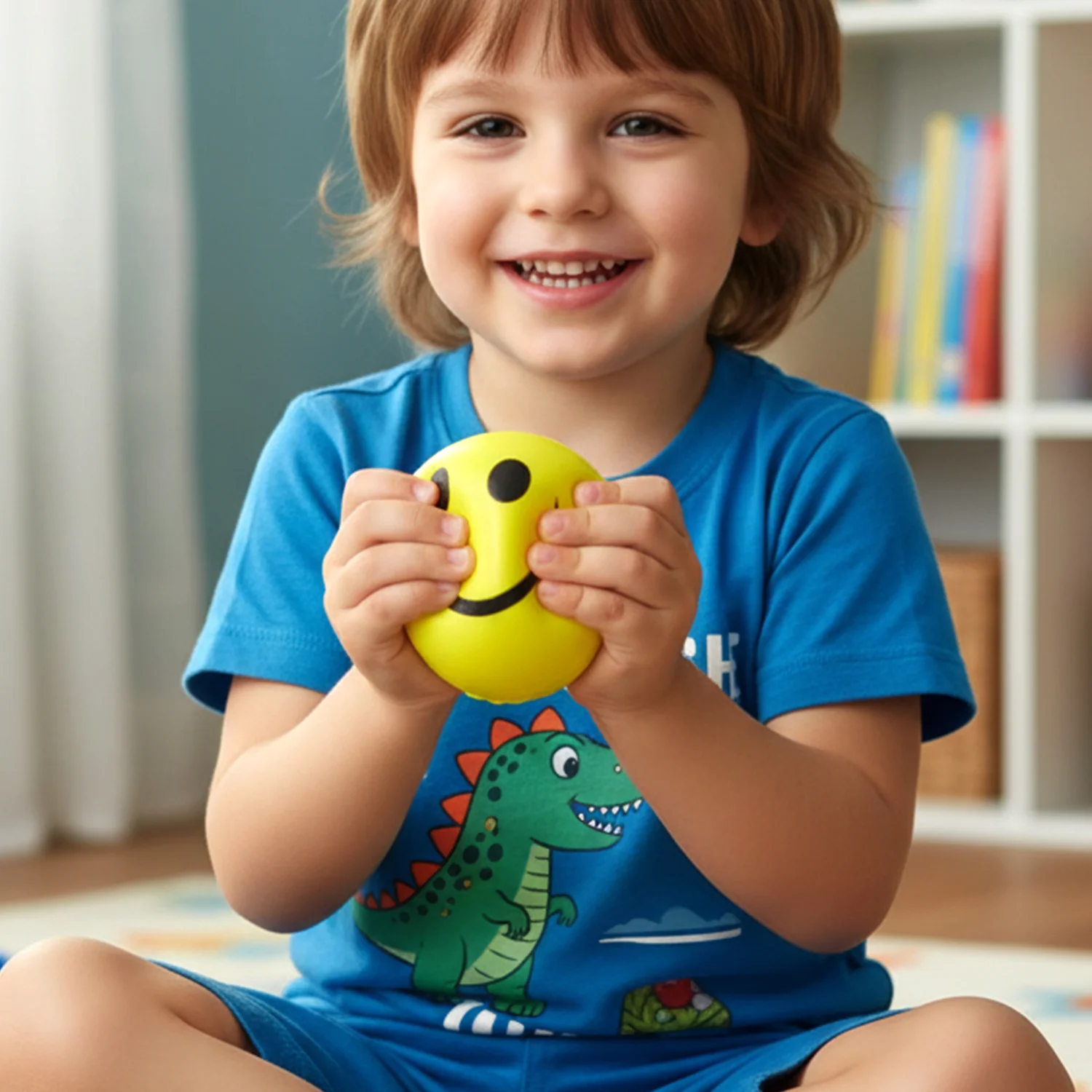 Soft Foam Smiley Toy Ball (1 Pc) - Image 3