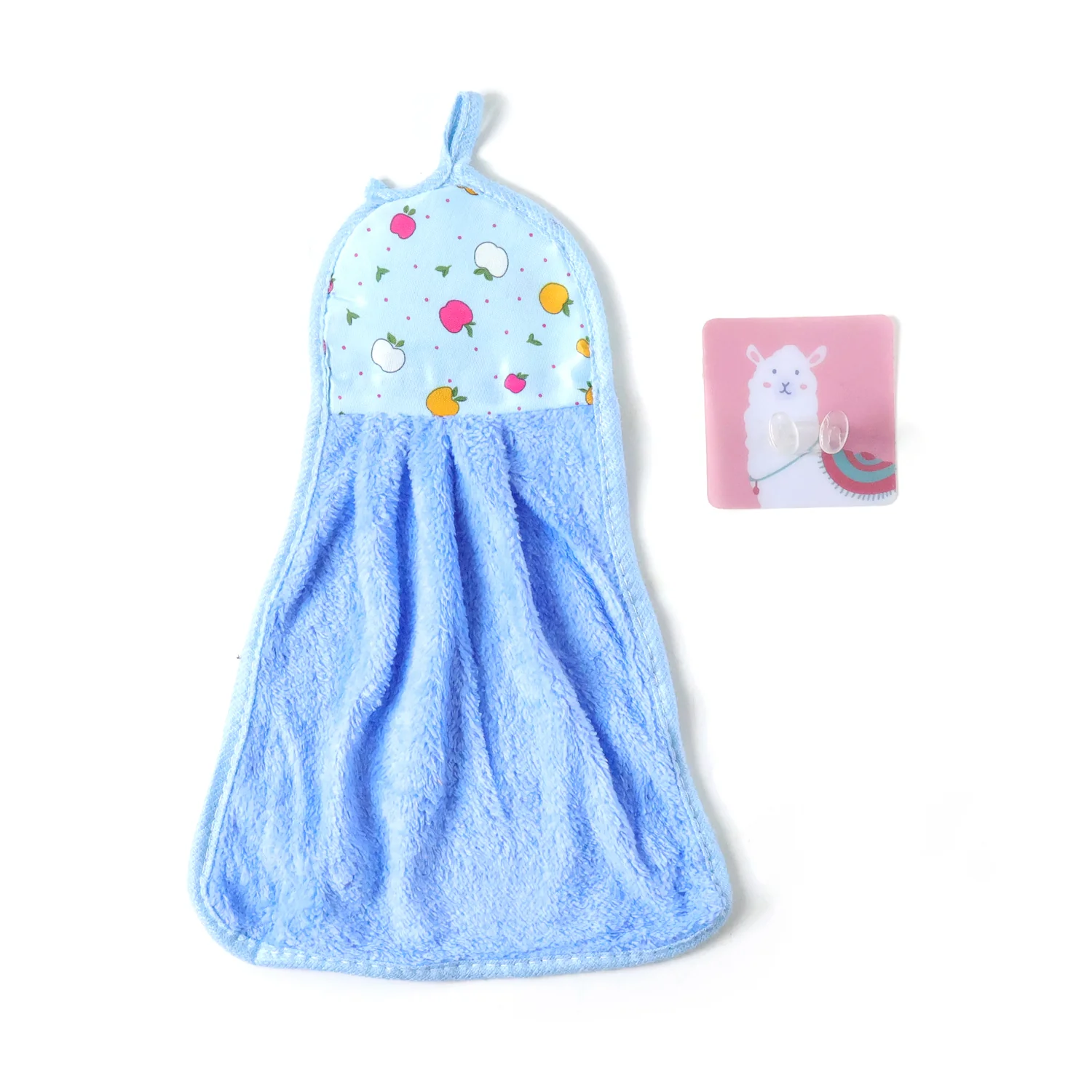 Soft Hanging Hand Towel with Self Adhesive Wall Hook Combo - Image 4