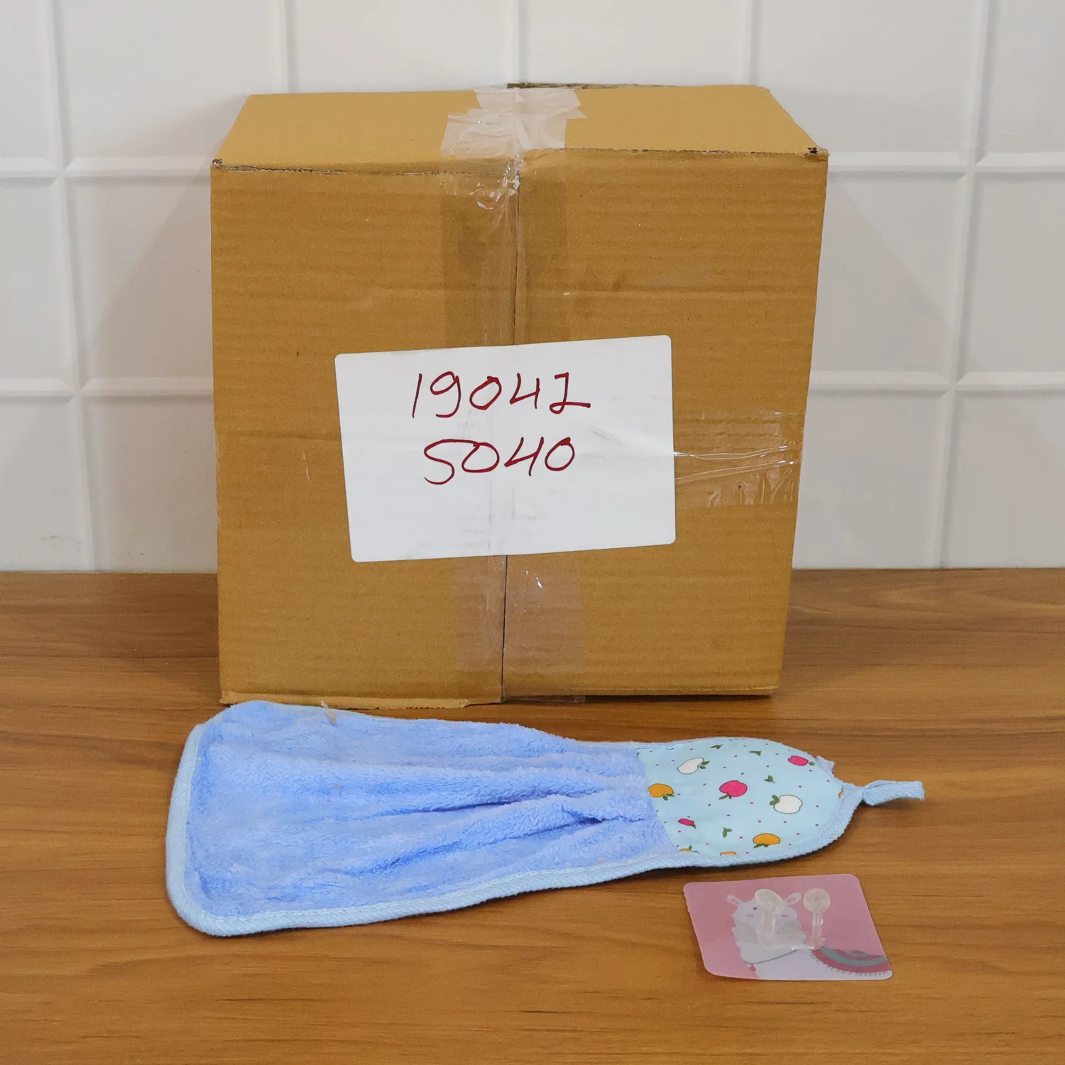 Soft Hanging Hand Towel with Self Adhesive Wall Hook Combo - Image 7