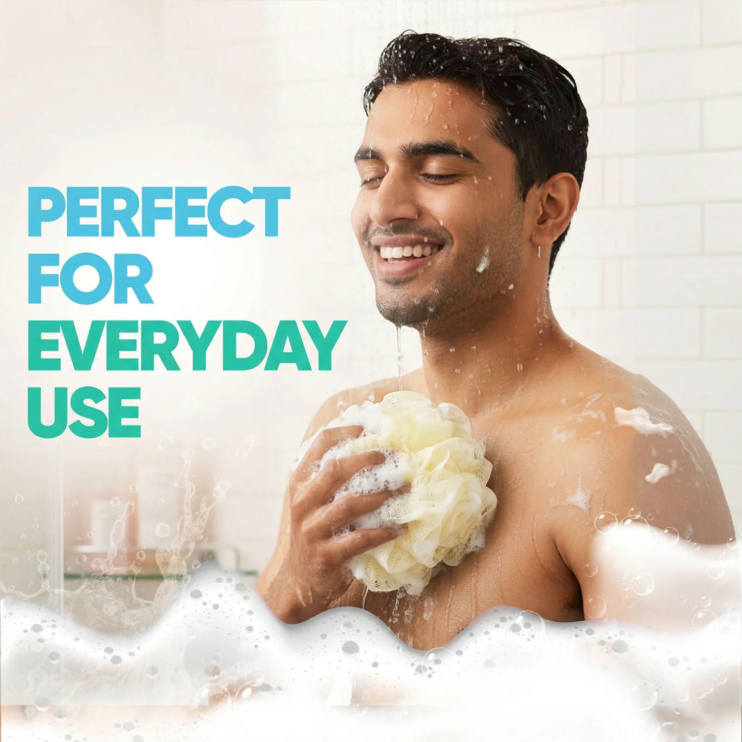Soft Mesh Bath Loofah Scrubber (1 Pc) - Image 5