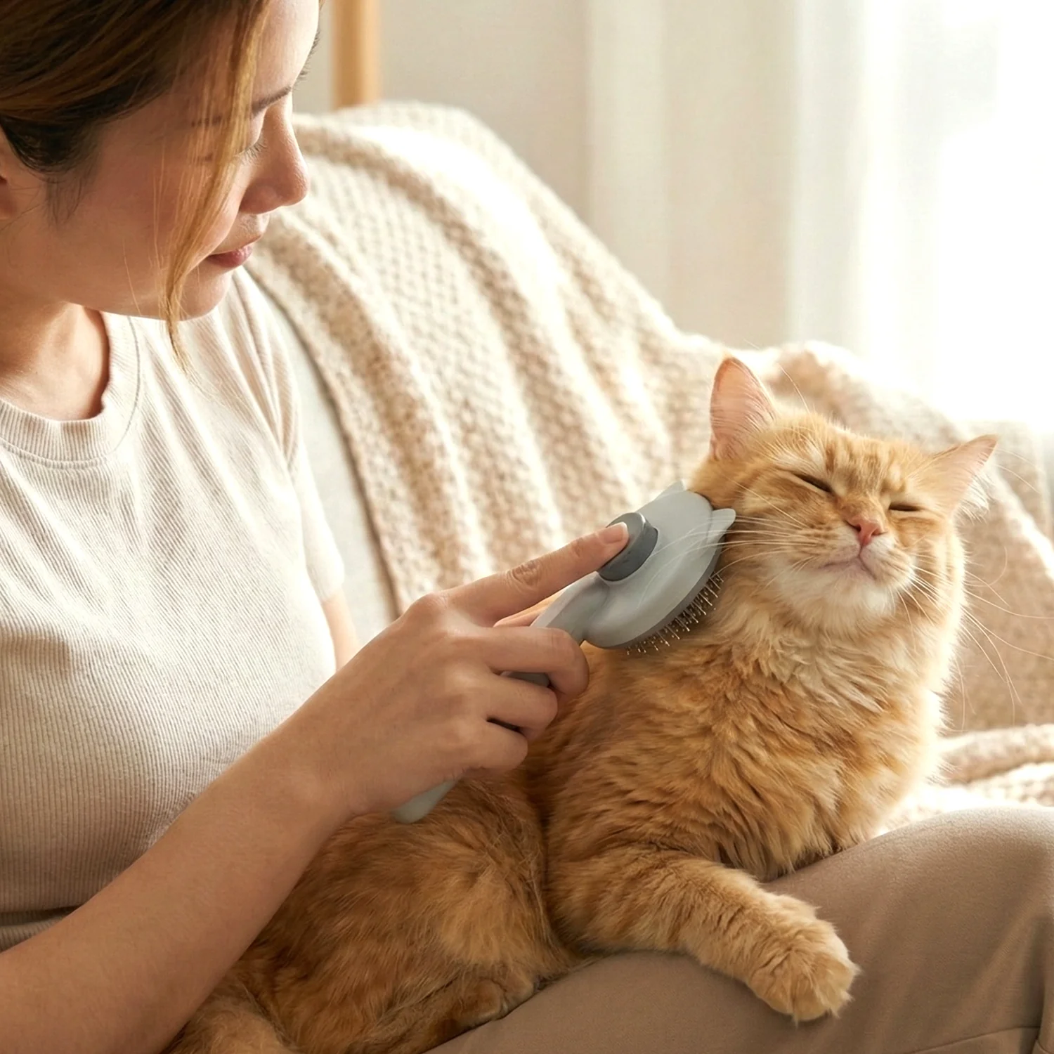 Soft Pet Hair Removal Needle Comb (1 Pc) - Image 3