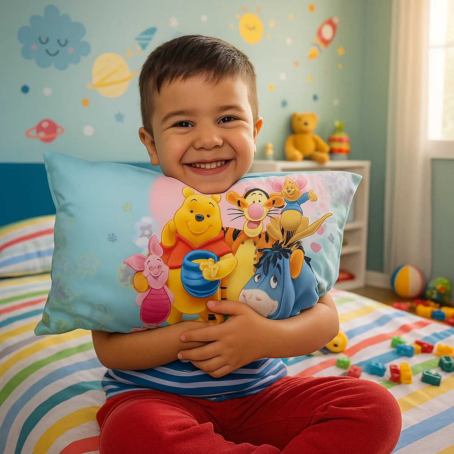Soft Plush Cartoon Character Kids Pillow (40 x 25 Cm / 1 Pc) - Image 3