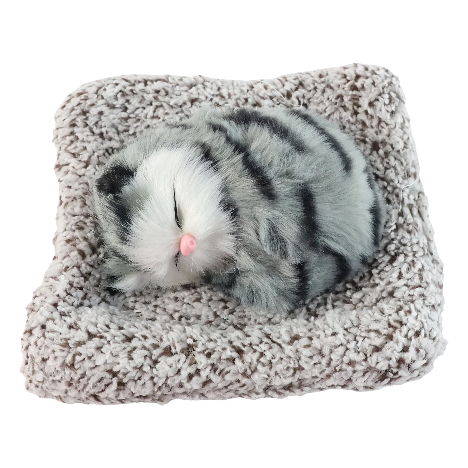 Soft Plush Cute Closed-Eye Cat Car Dashboard Showpiece Toy (1 Pc) - Image 5