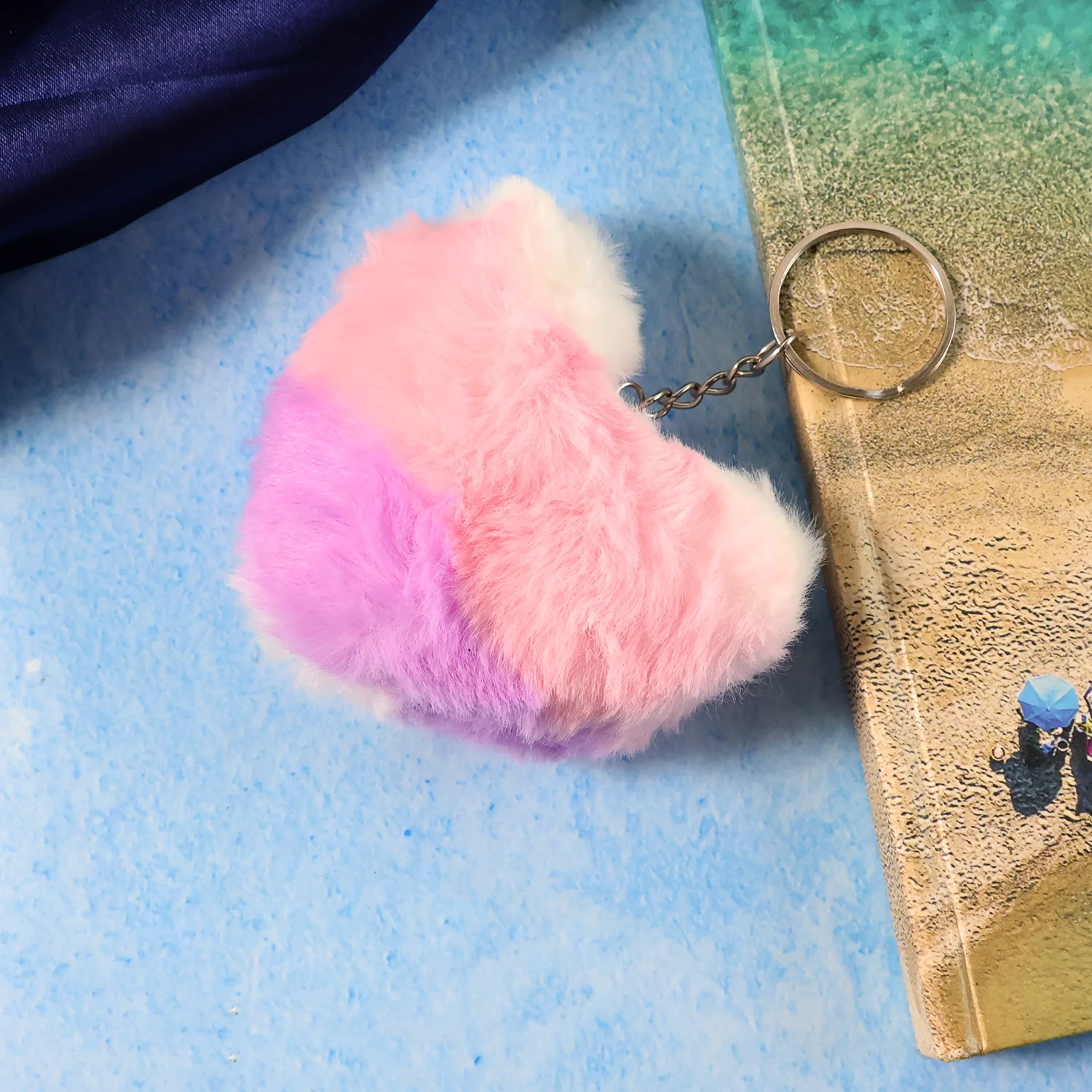 Soft Plush Cute Heart Keychain - 1 Pc - Image 6