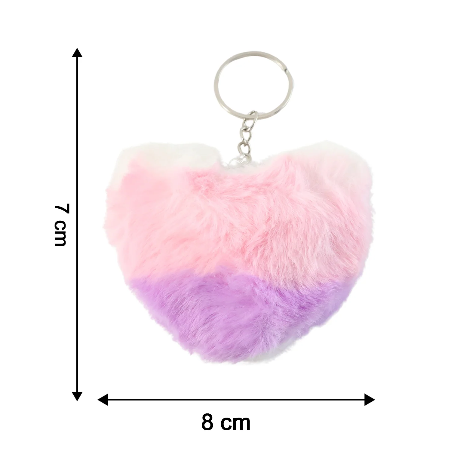 Soft Plush Cute Heart Keychain - 1 Pc - Image 7