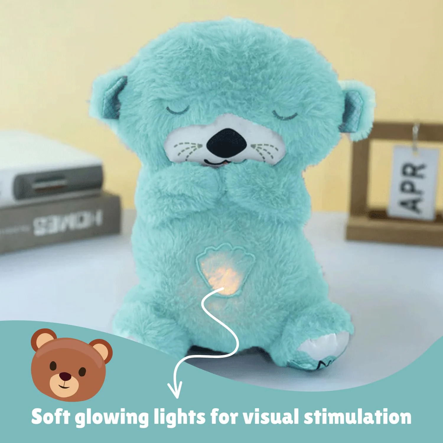 Soft Plush Musical Teddy Bear Toy with LED Light  (1 Pc) - Image 6