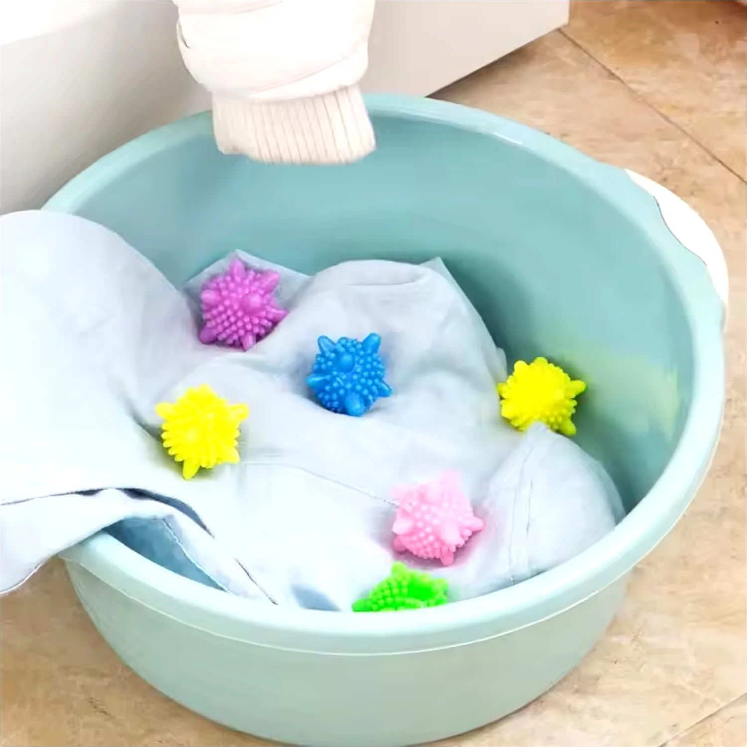 Soft Star Washing Machine, Laundry Dryer Balls Laundry Ball (4 Pcs / Multi Color) - Image 6