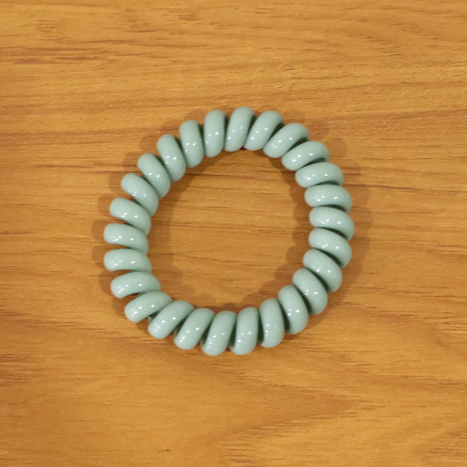 Soft Stretchable Telephone Wire Style Hair Bands Set (1 Pc) - Image 9