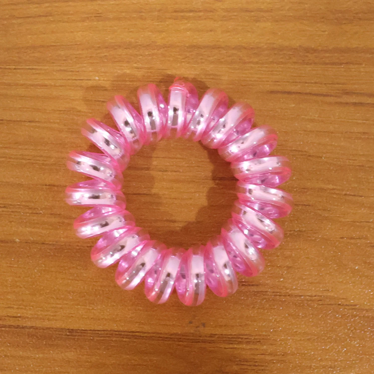 Soft Stretchable Telephone Wire Style Hair Bands Set (1 Pc, Mix Color) - Image 9