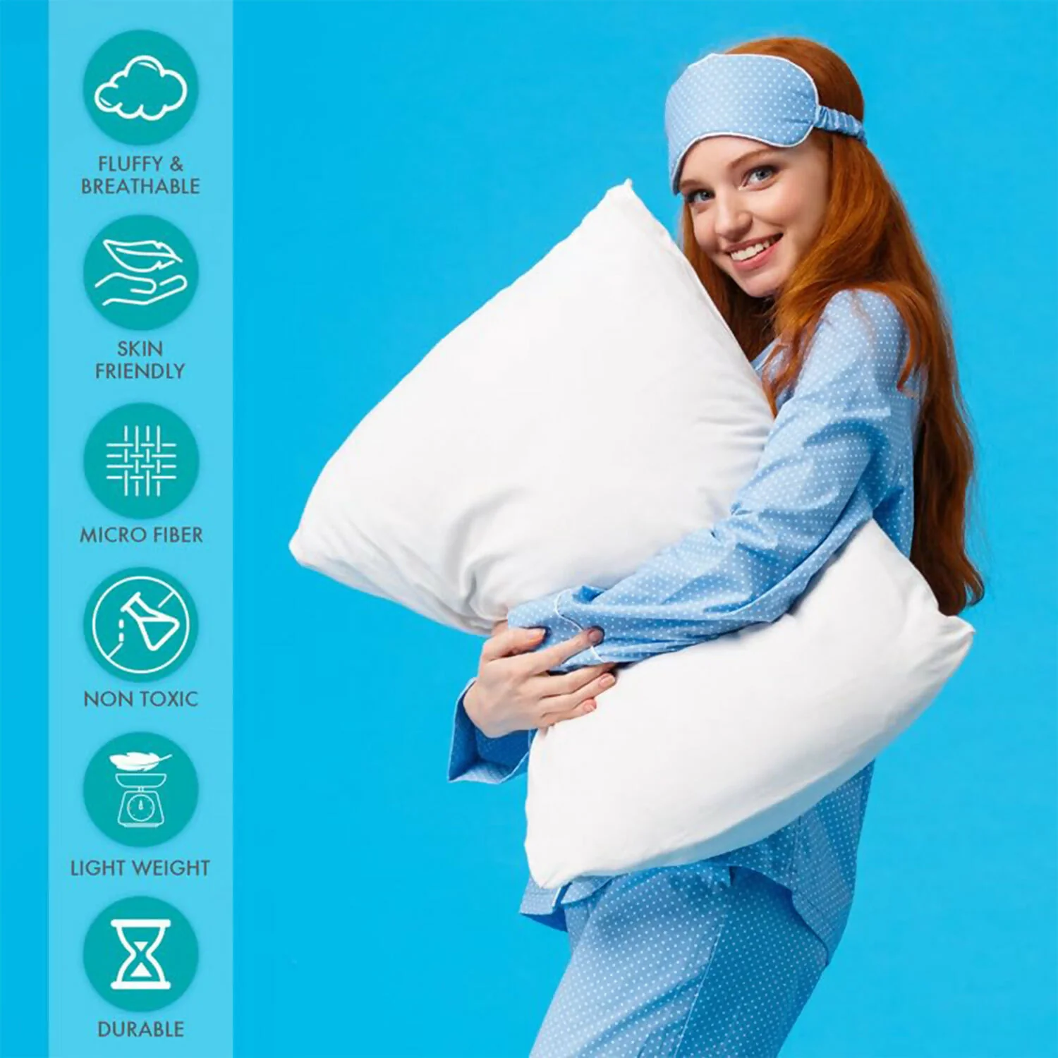 SoftCool Premium Sleeping Pillow with Ultra-Soft Comfort – 69×43 cm - Image 5
