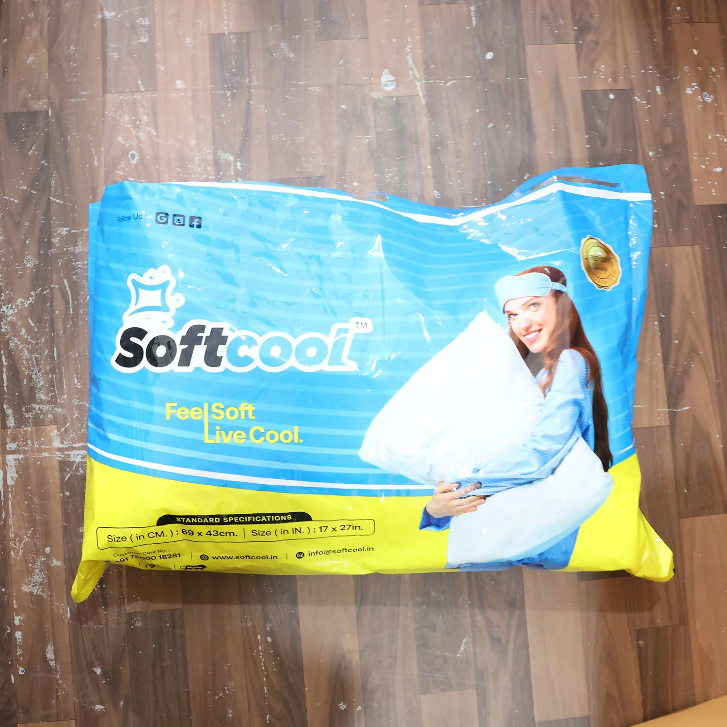 SoftCool Premium Sleeping Pillow with Ultra-Soft Comfort – 69×43 cm - Image 7