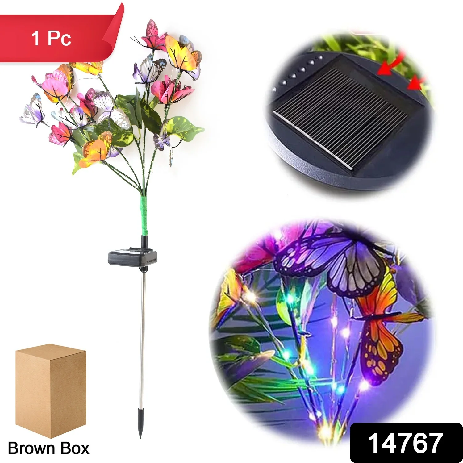 Solar Butterfly Decorative LED Light (1 Pc) - Image 2