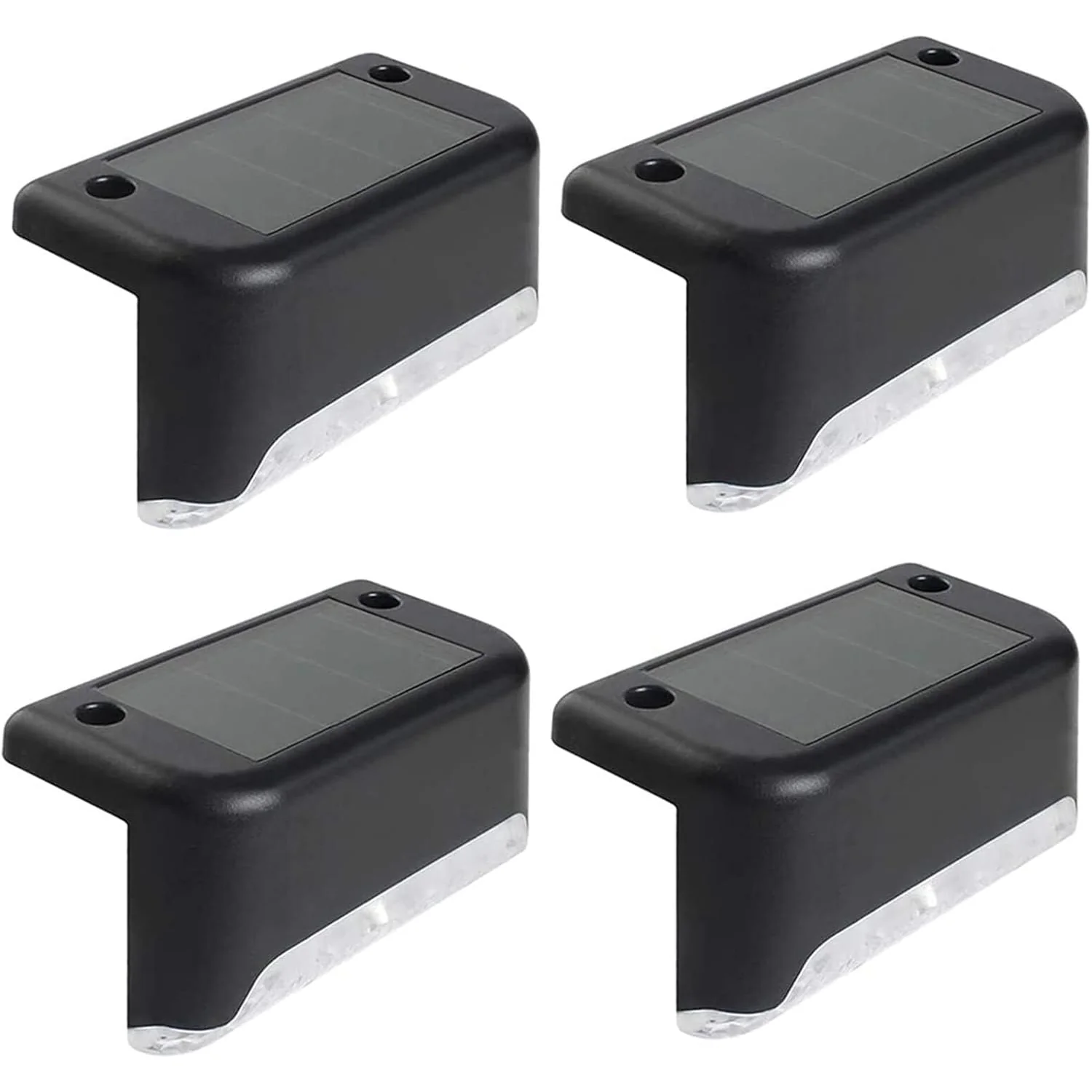 4-Piece Solar Waterproof Garden, Stair & Railing Lights - Image 5