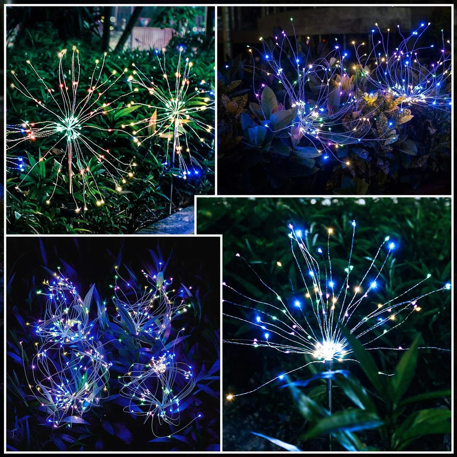 Solar Firework LED Garden Stake Light - (1 Pc) - Image 4