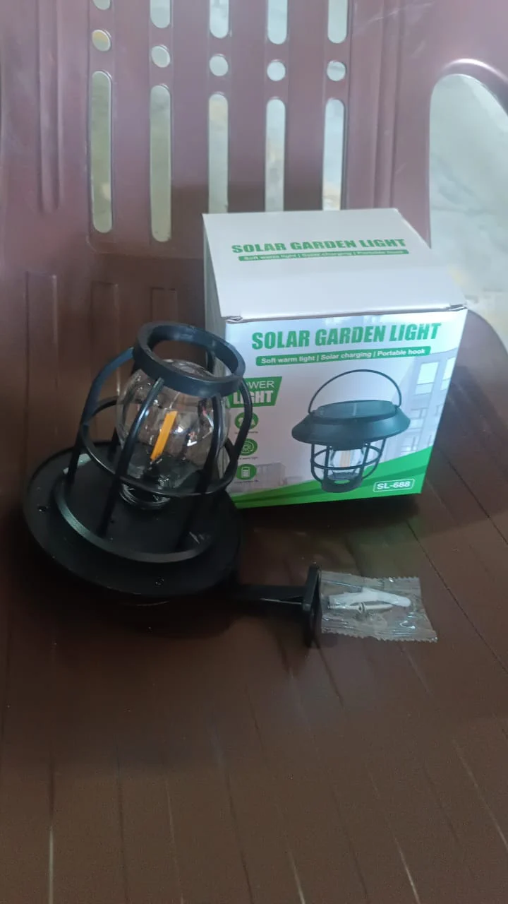 Solar Lantern Wall Lights Fixtures with Motion Sensor (1 Pc) - Image 7
