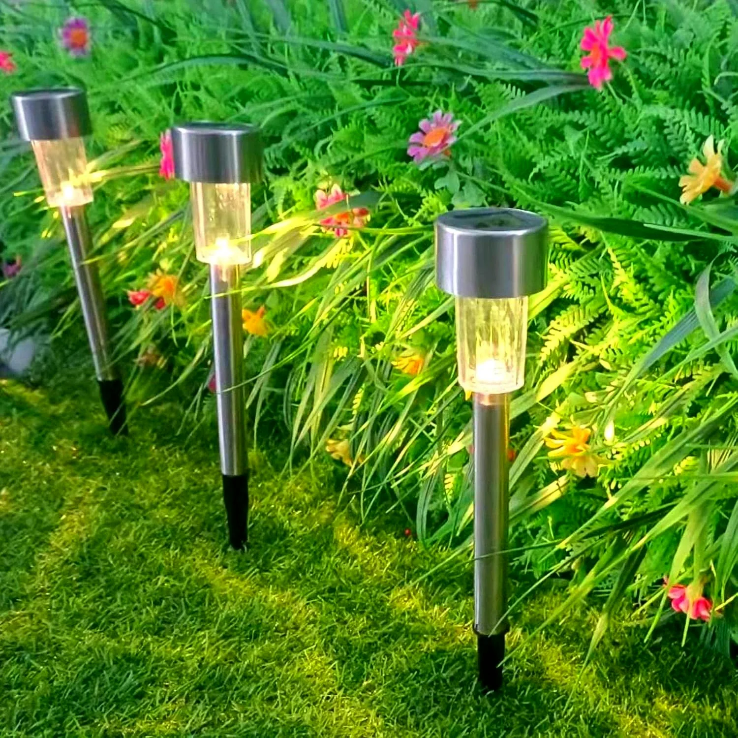 Solar Lawn Lamp Set of 12 Pc - Image 8
