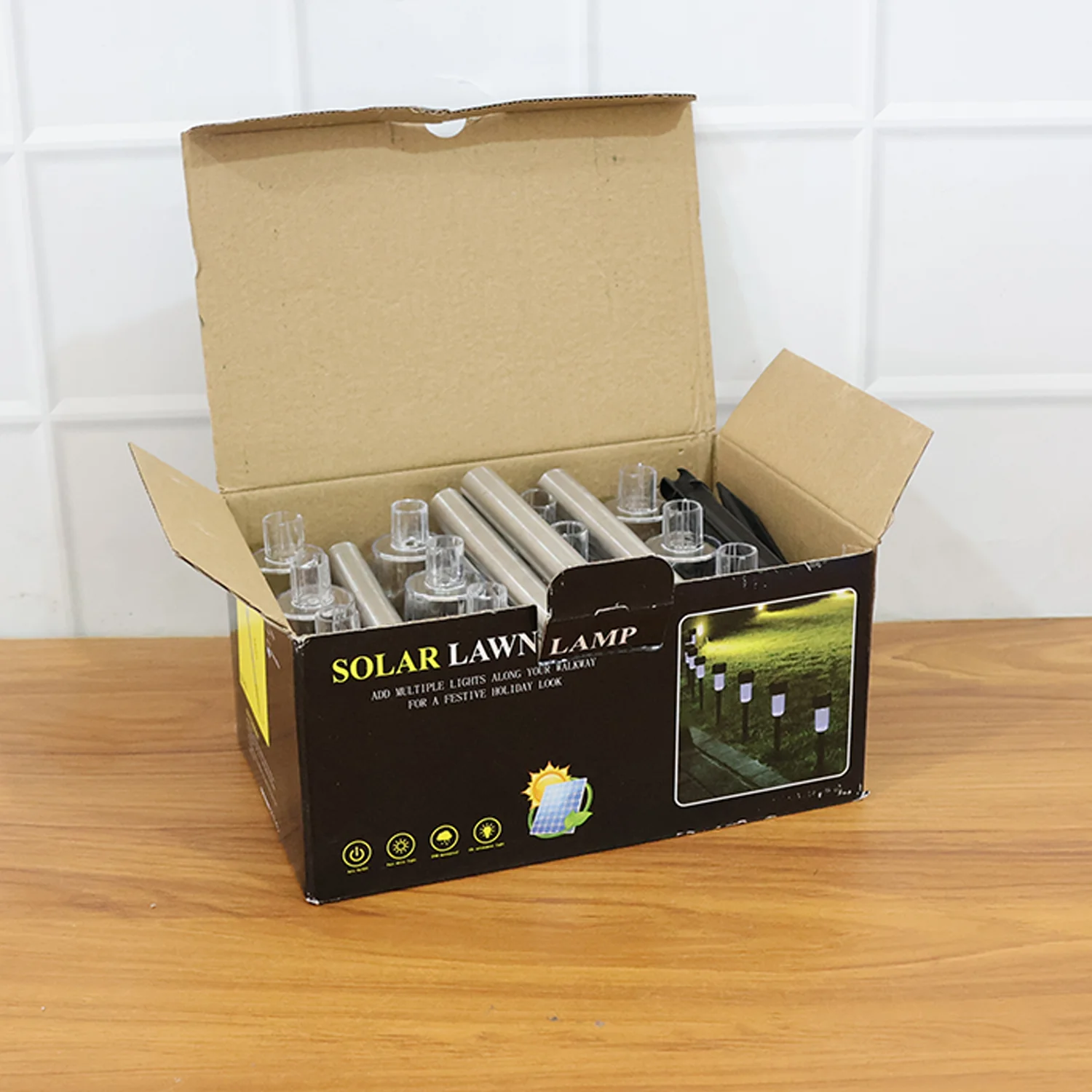 Solar Lawn Lamp Set of 12 Pc - Image 9