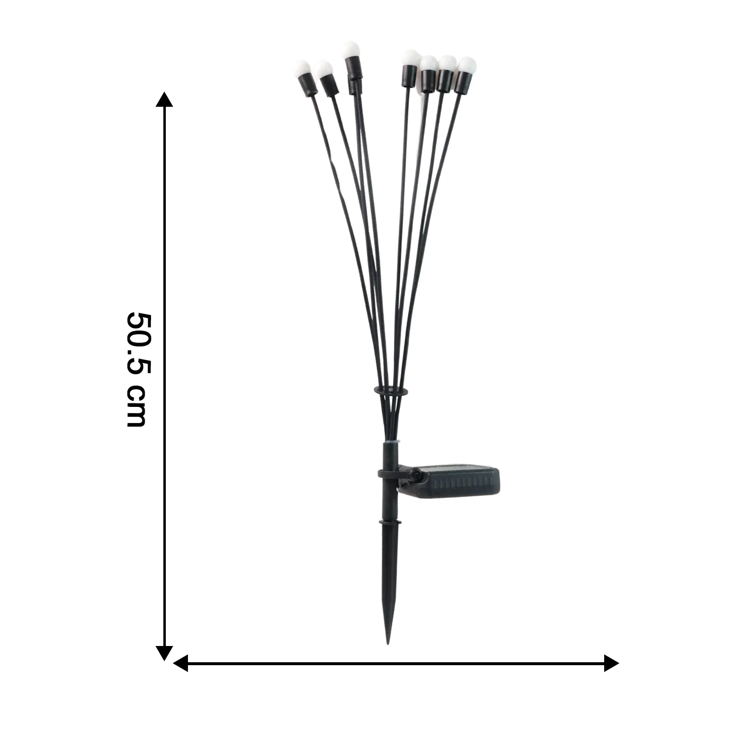Solar LED Fiber Optic Garden Light - (1 Pc / Mix LED LIght) - Image 4