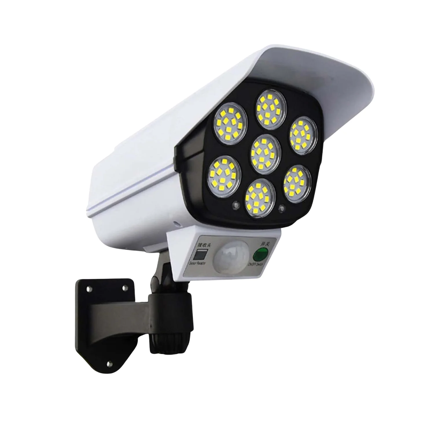 Solar Light Outdoor Motion Sensor Security Camera Shaped Dummy Wall Lamp (1 Pc) - Image 9