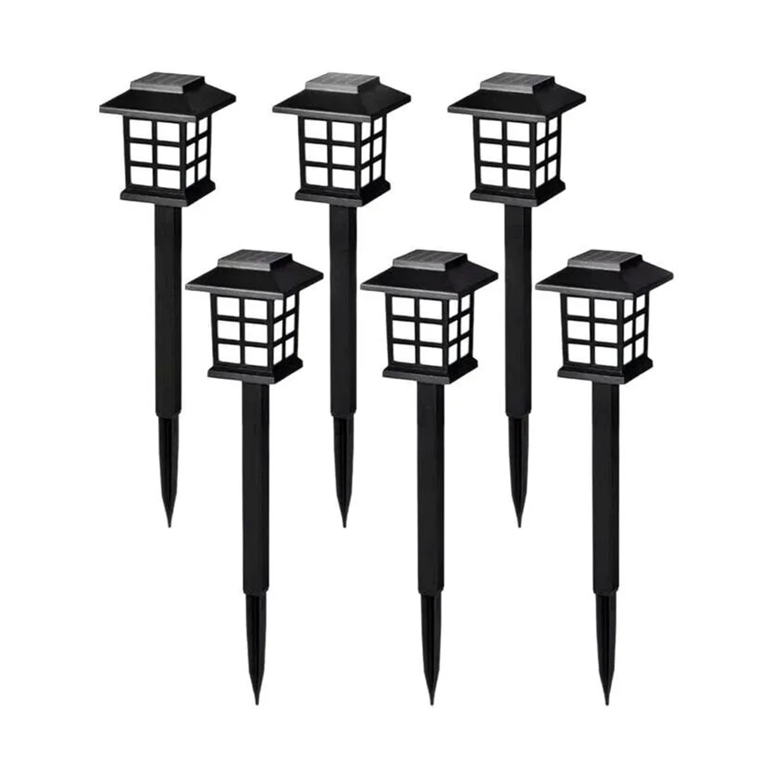 Big Solar Outdoor Lights, 6 Pack Waterproof Solar Pathway Lights, 10 Hrs Long-Lasting LED Landscape Lighting Solar Garden Lights, Solar Lights for Walkway Path Driveway Patio Yard & Lawn (6 Pc Set) - Image 5