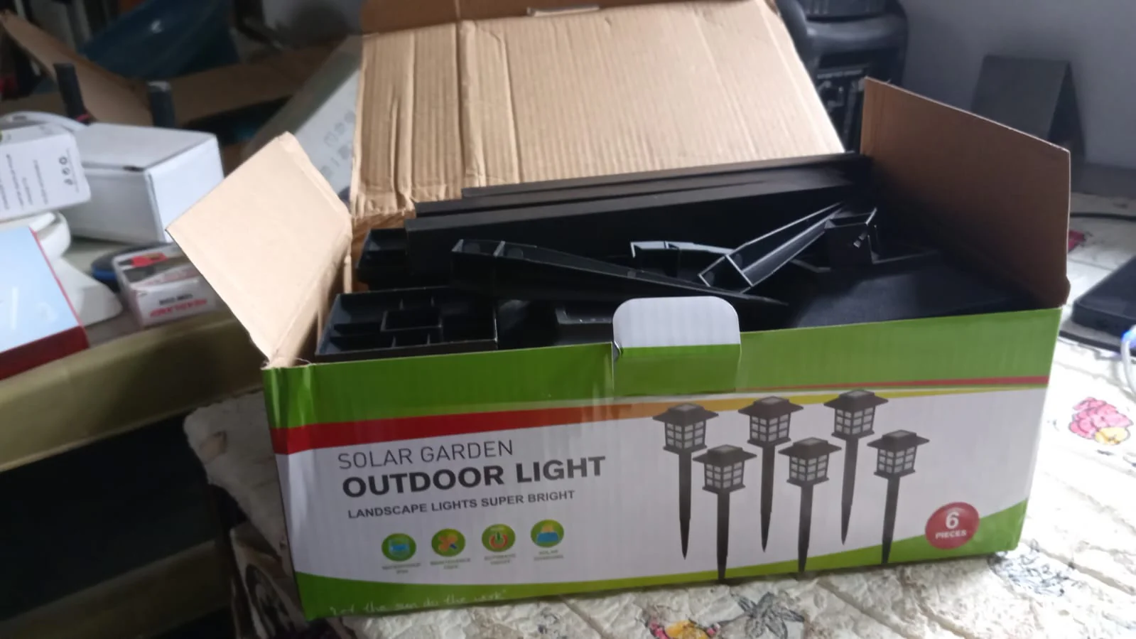 Big Solar Outdoor Lights, 6 Pack Waterproof Solar Pathway Lights, 10 Hrs Long-Lasting LED Landscape Lighting Solar Garden Lights, Solar Lights for Walkway Path Driveway Patio Yard & Lawn (6 Pc Set) - Image 8