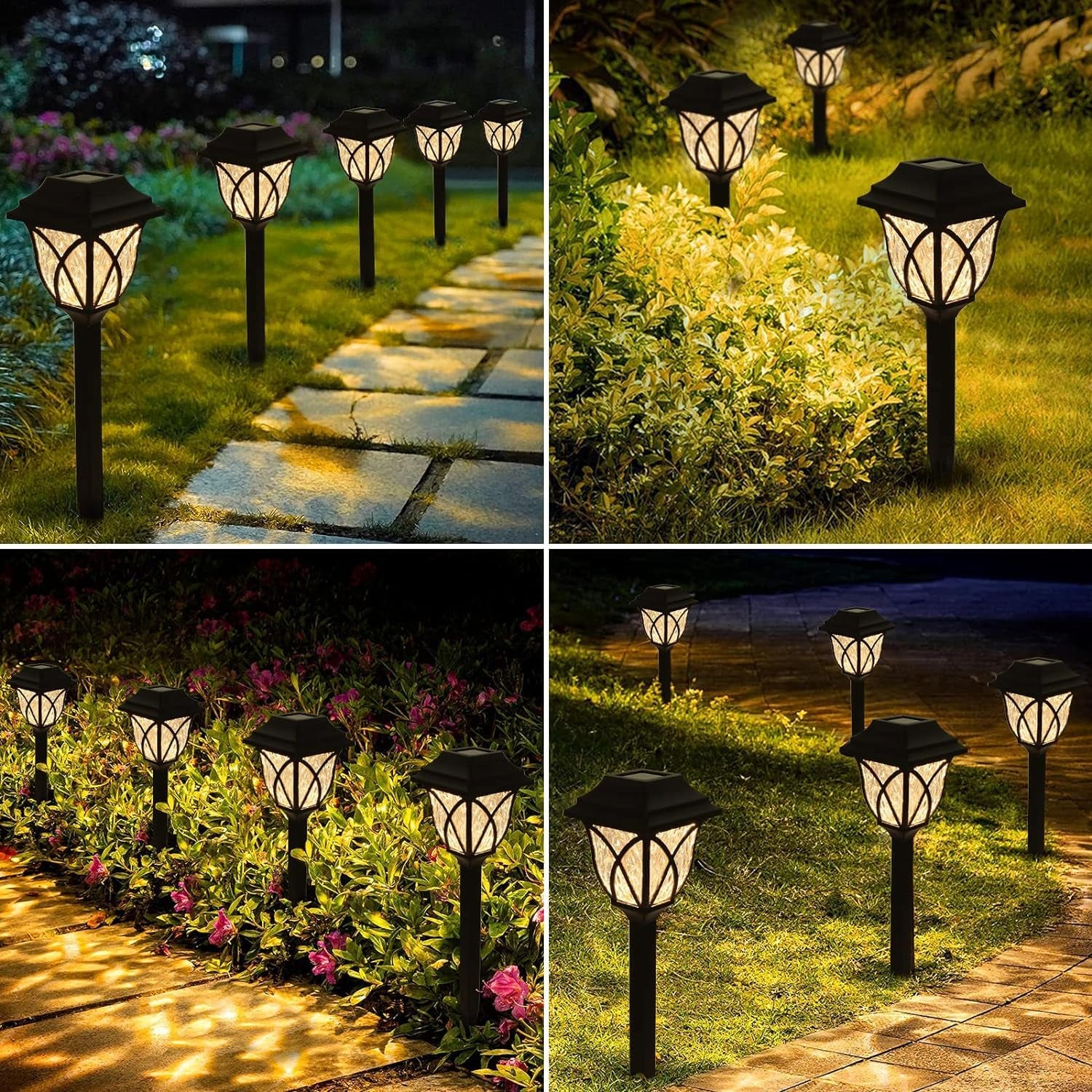 Solar Pathway Lights Outdoor Garden Lights (2 Pcs Set) - Image 10