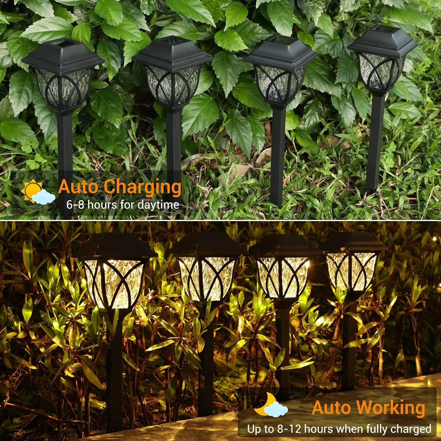 Solar Pathway Lights Outdoor Garden Lights (2 Pcs Set) - Image 11