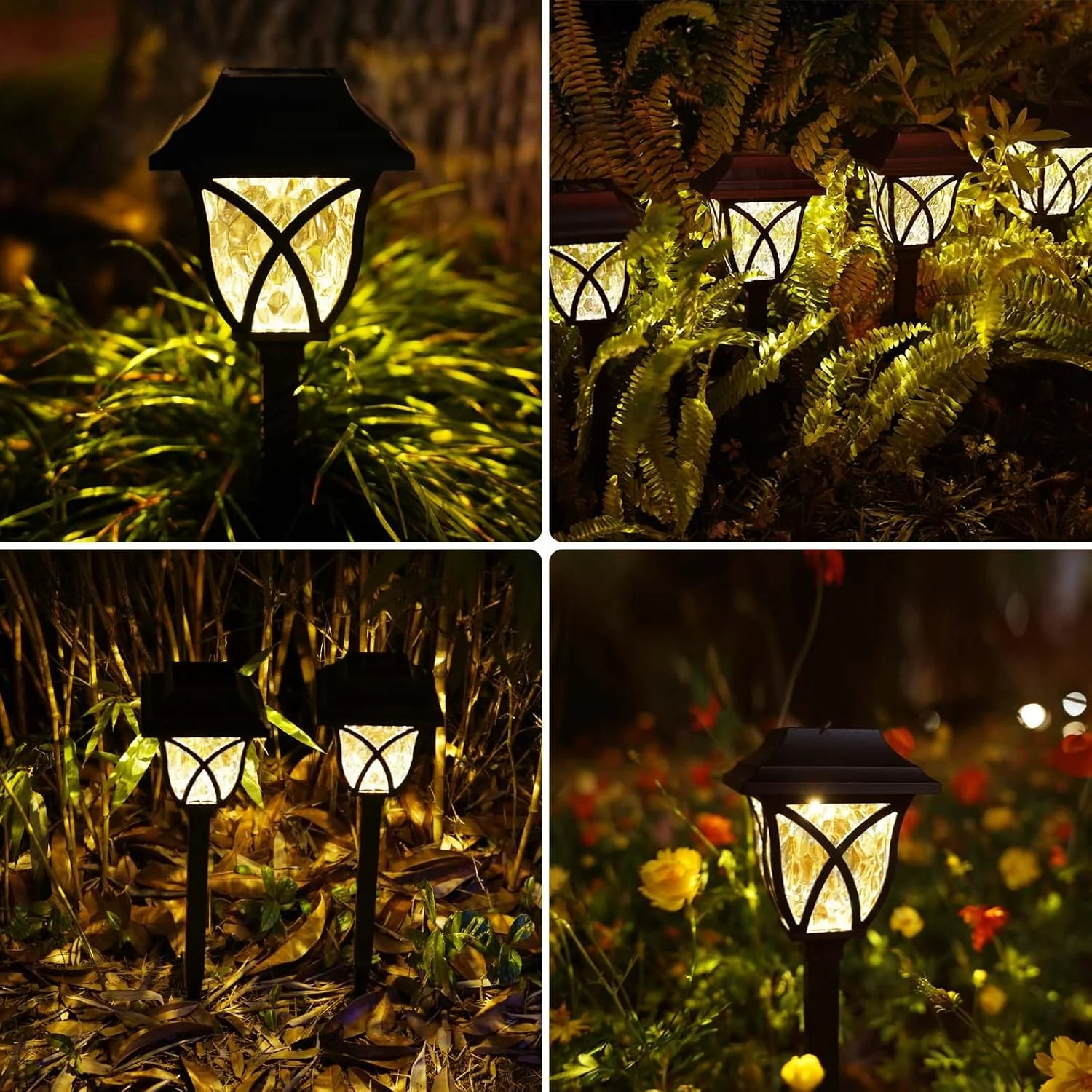 Solar Pathway Lights Outdoor Garden Lights (2 Pcs Set) - Image 6