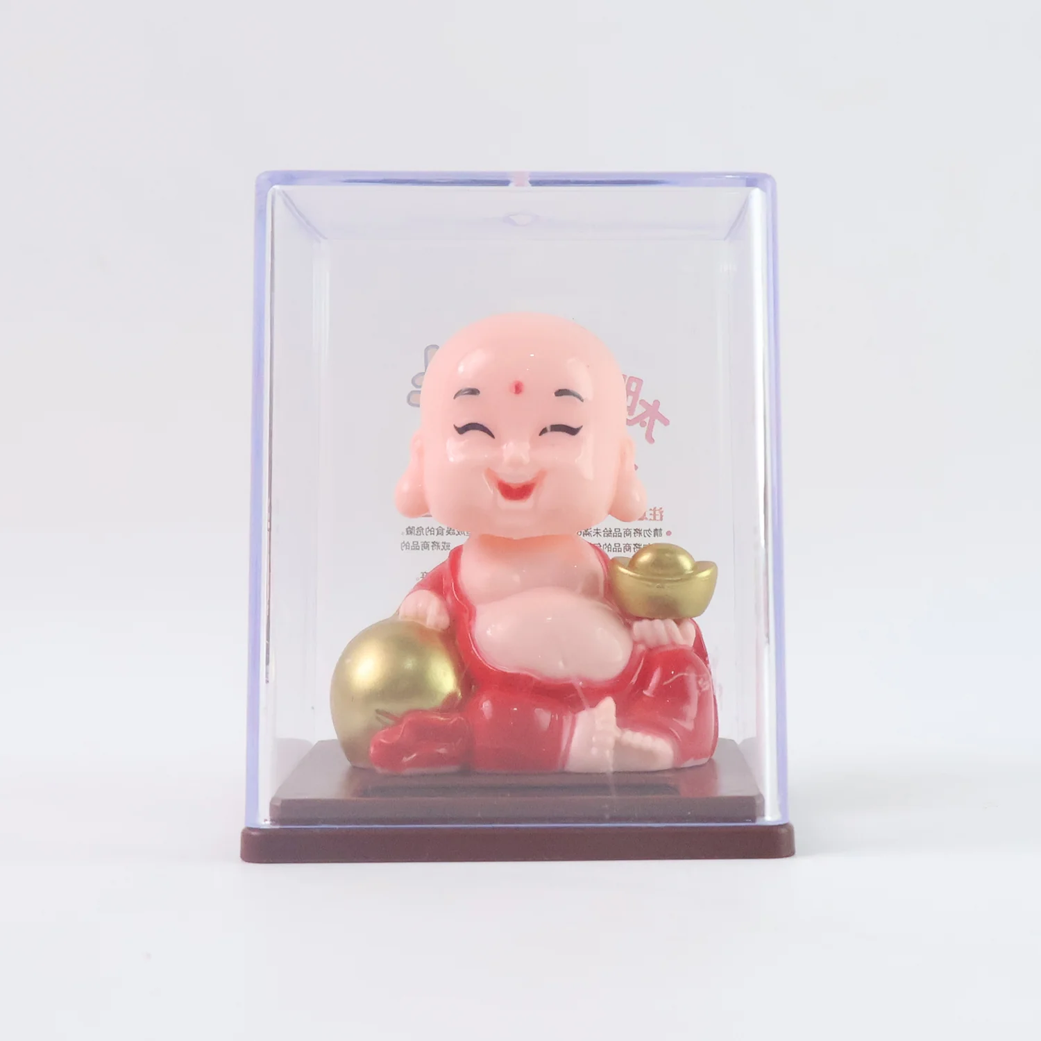 Solar Power Moving Head Buddha Statue Car Ornament (1 Pc / Mix Color) - Image 5