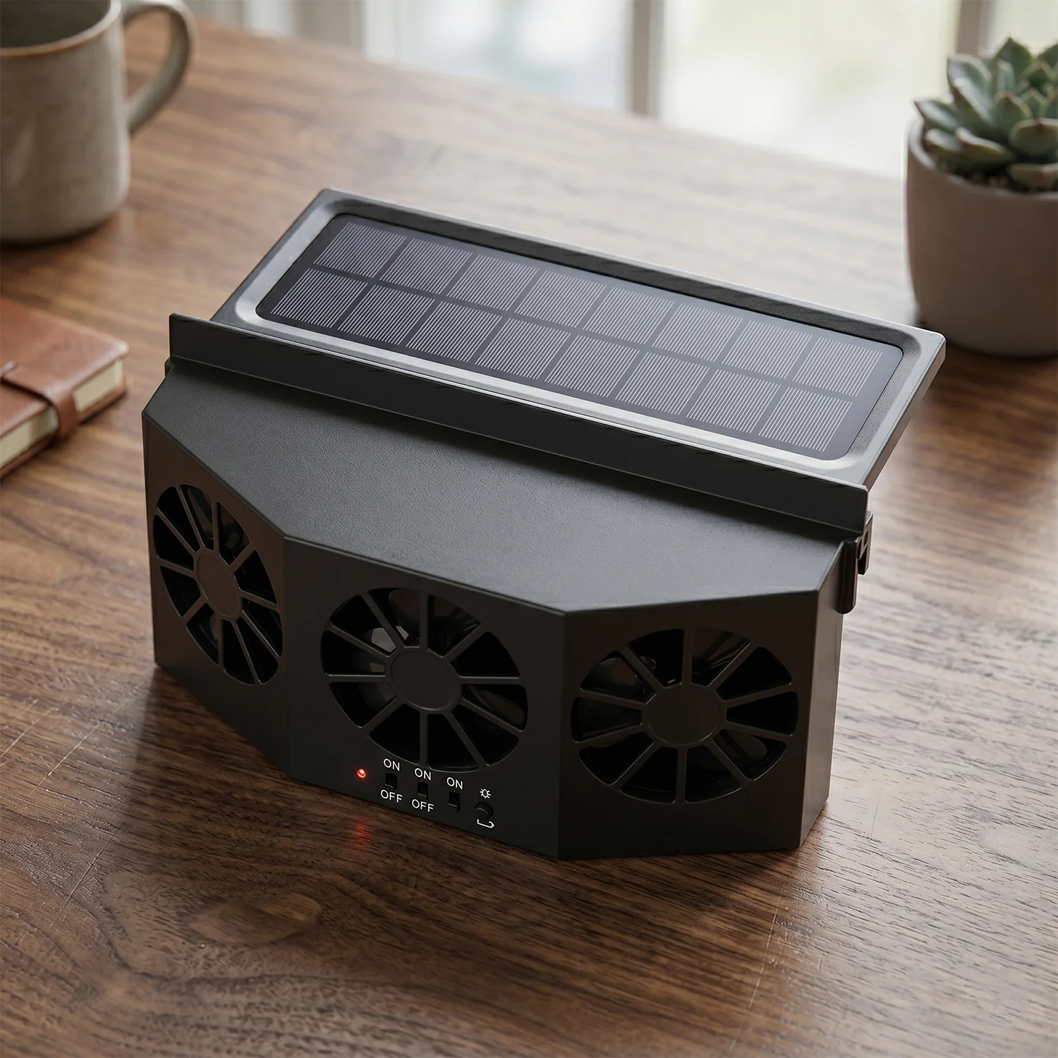 Solar Powered Car Window Ventilation Fan (1 Pc) - Image 8