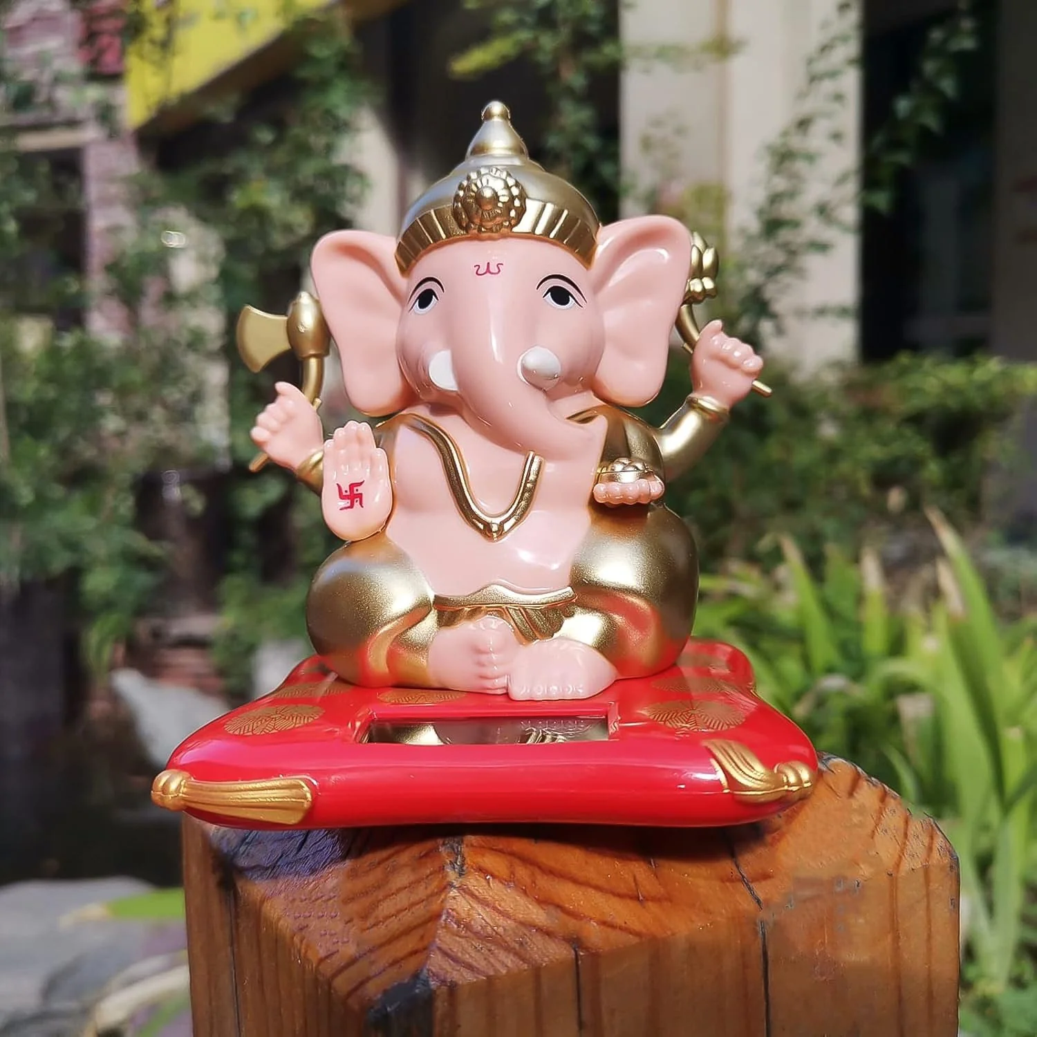 Solar-Powered Dancing Ganesha Idol – Decorative Lord Ganpati Showpiece with Movement - Image 6