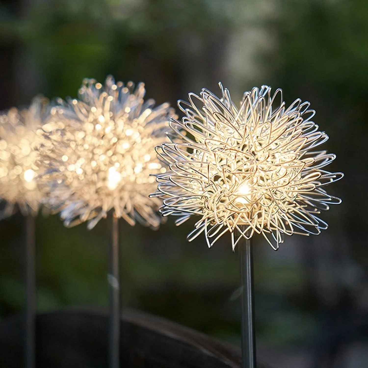 Solar Powered Dandelion Garden Lights (2 Pc) - Image 4