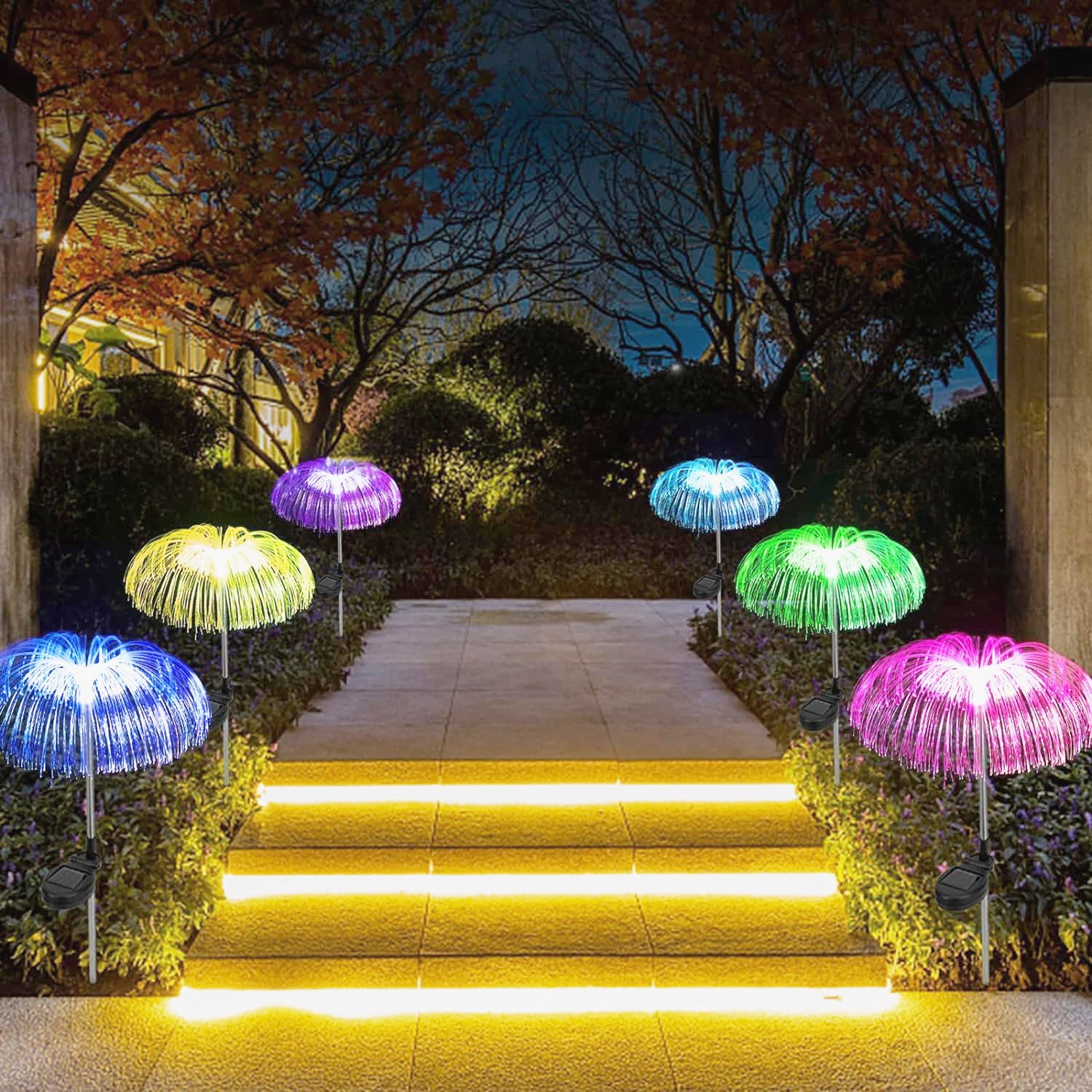 Solar-Powered Fiber Optic Garden Light - (1 Pc) - Image 3