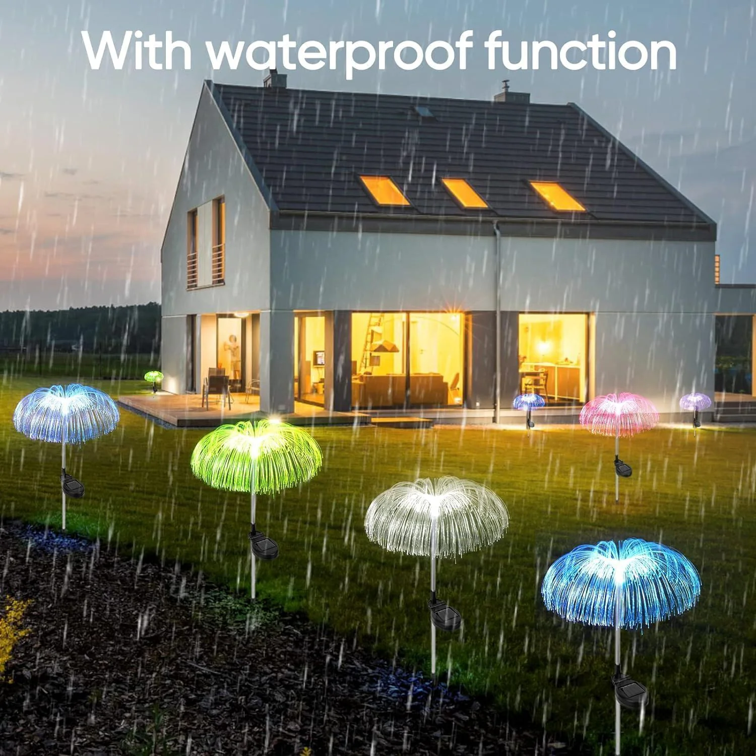 Solar-Powered Fiber Optic Garden Light - (1 Pc) - Image 4
