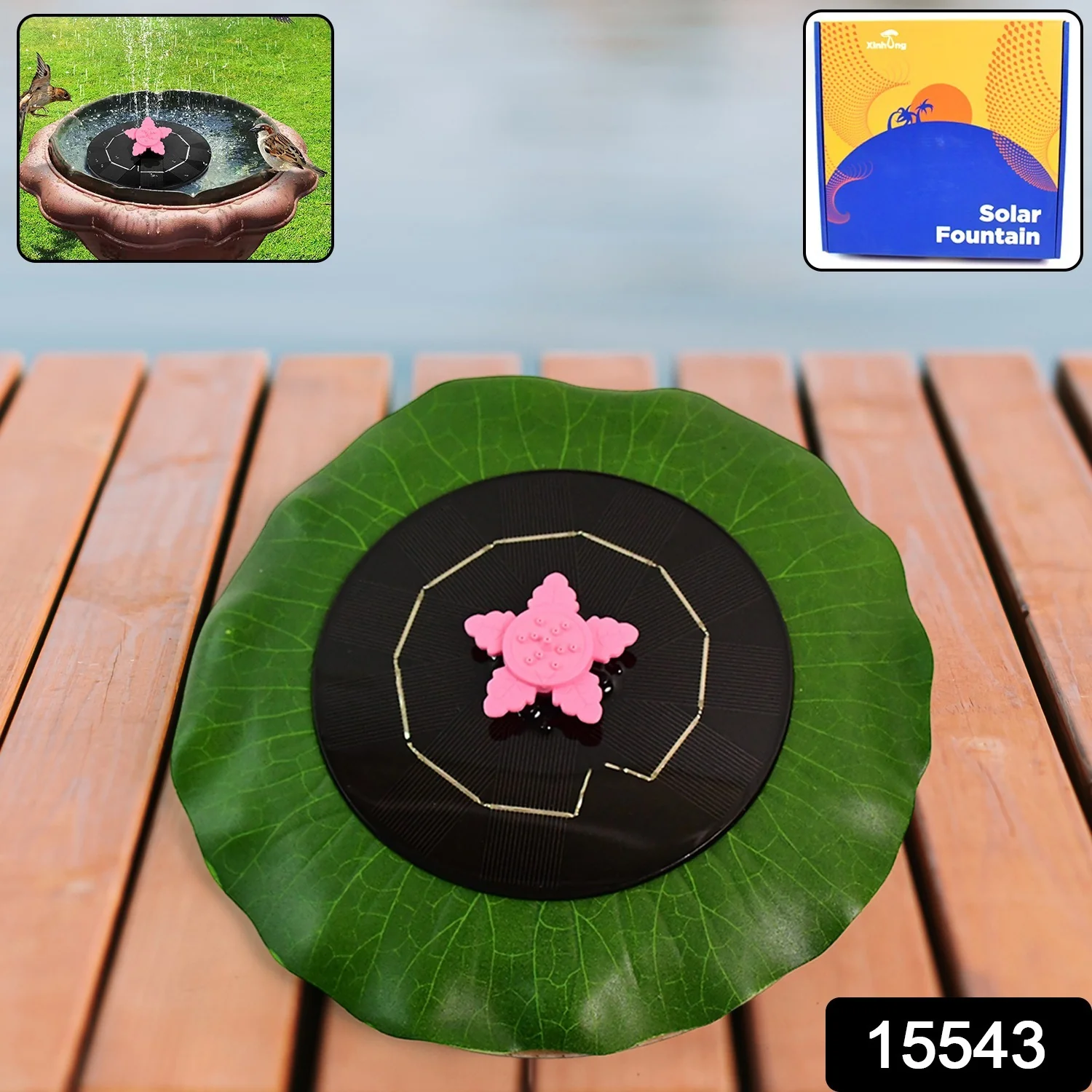 Solar-Powered Floating Fountain Pump for Ponds - Image 2
