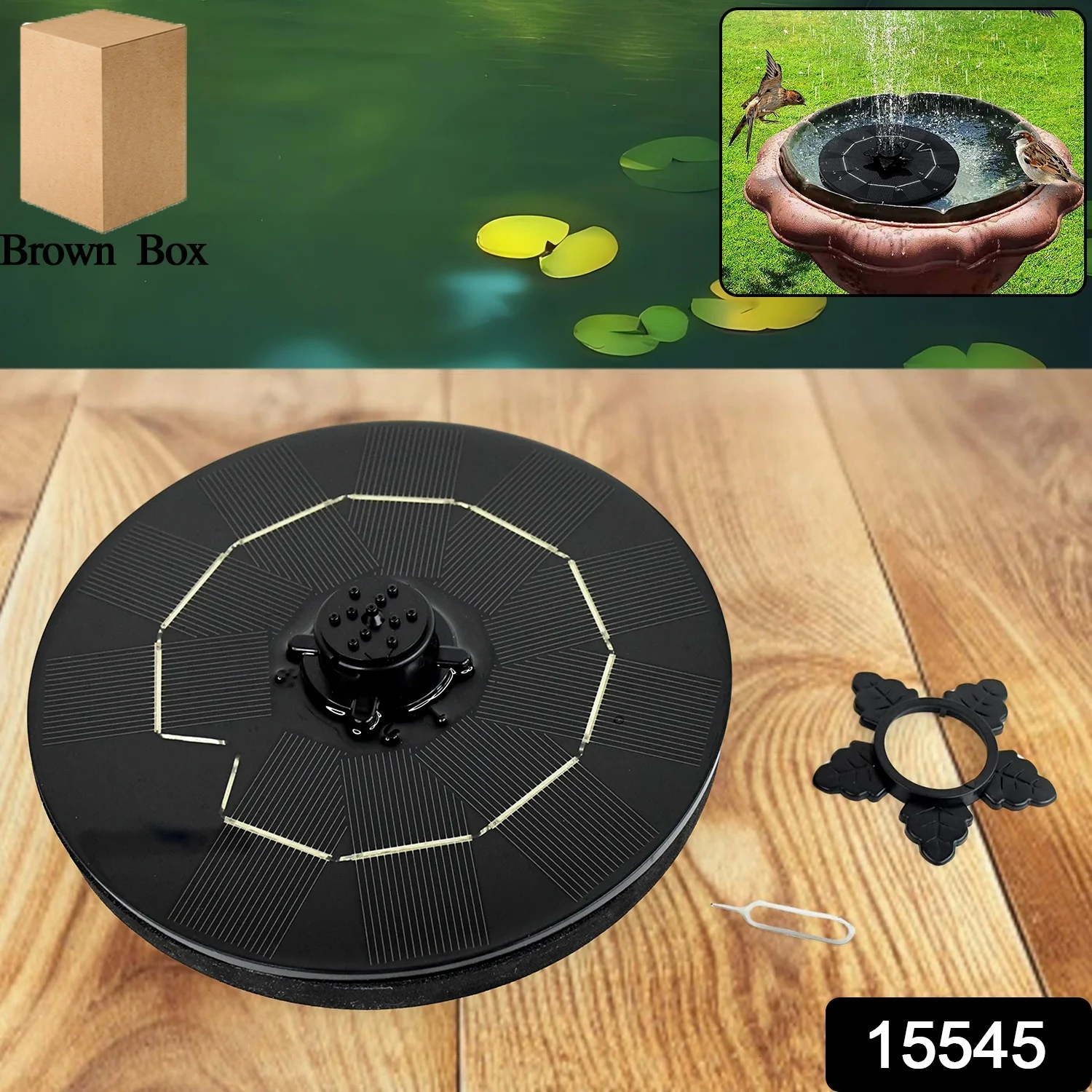Solar-Powered Floating Water Fountain Pump Kit - Image 2