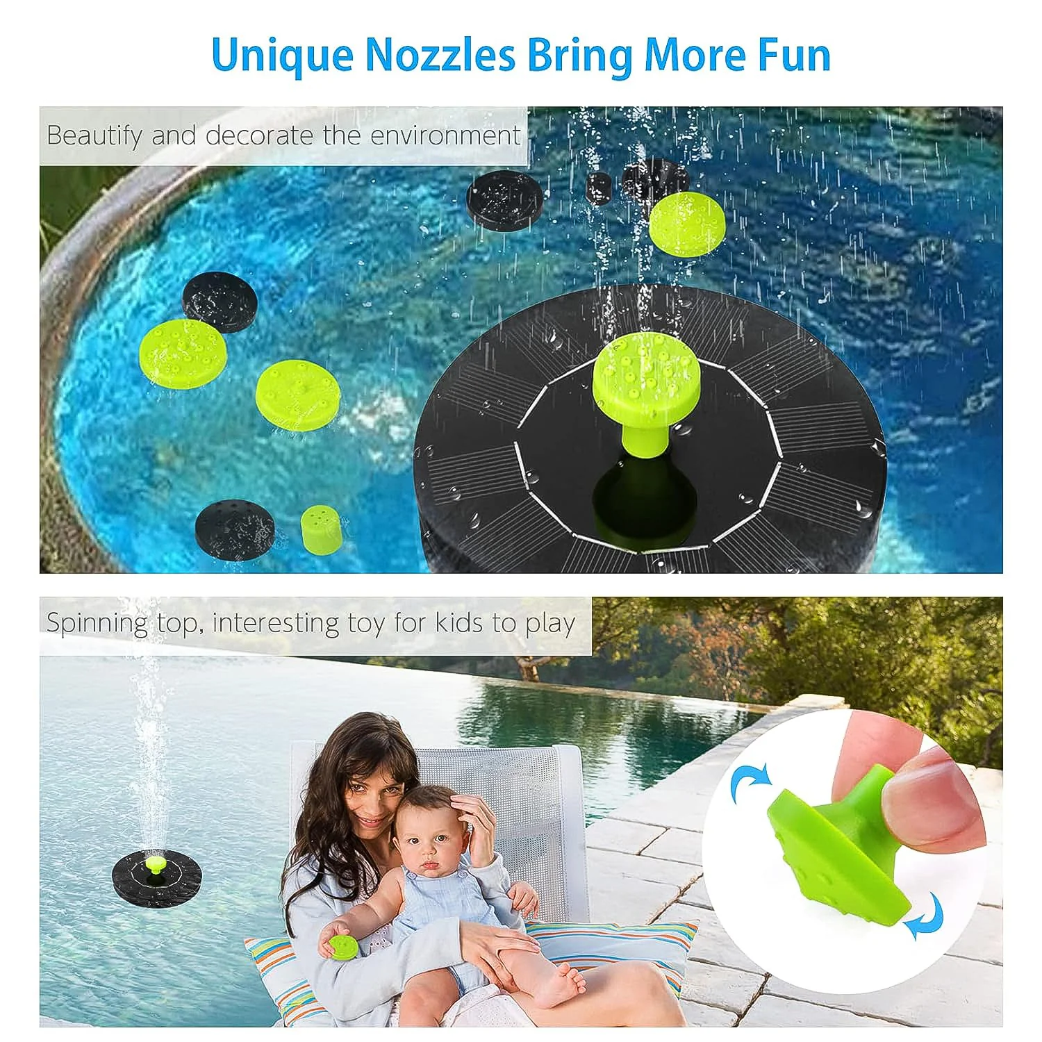 Solar-Powered Garden Fountain Pump 1 Set - Image 7
