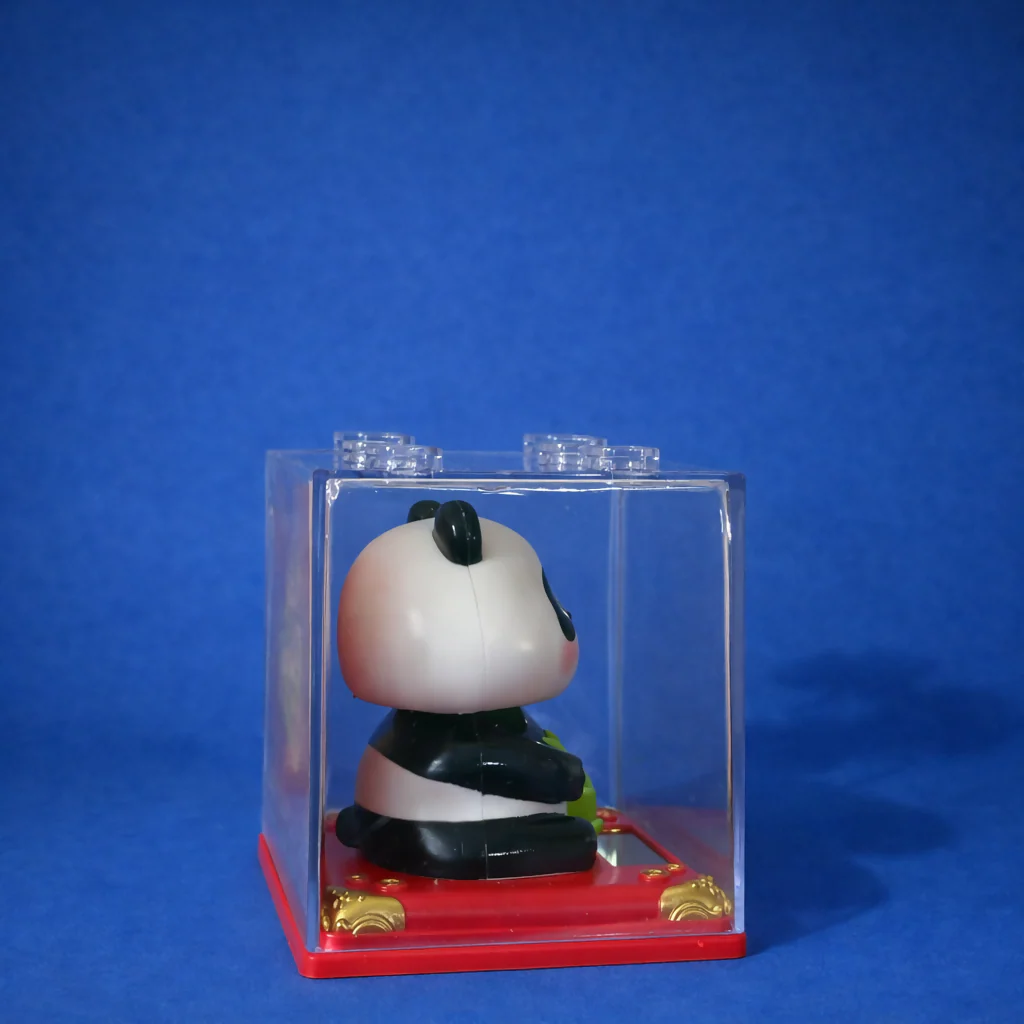 Solar Powered Head-Shaking Panda Toy • Cute Dashboard Bobble Panda - Image 2