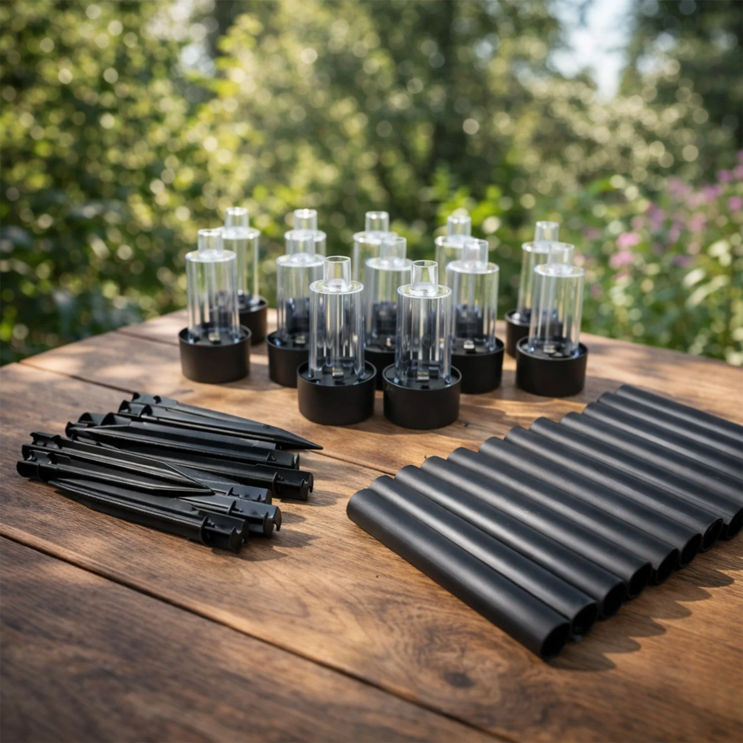 Solar Powered Lawn Pathway Light Set (12 Pcs Set) - Image 7