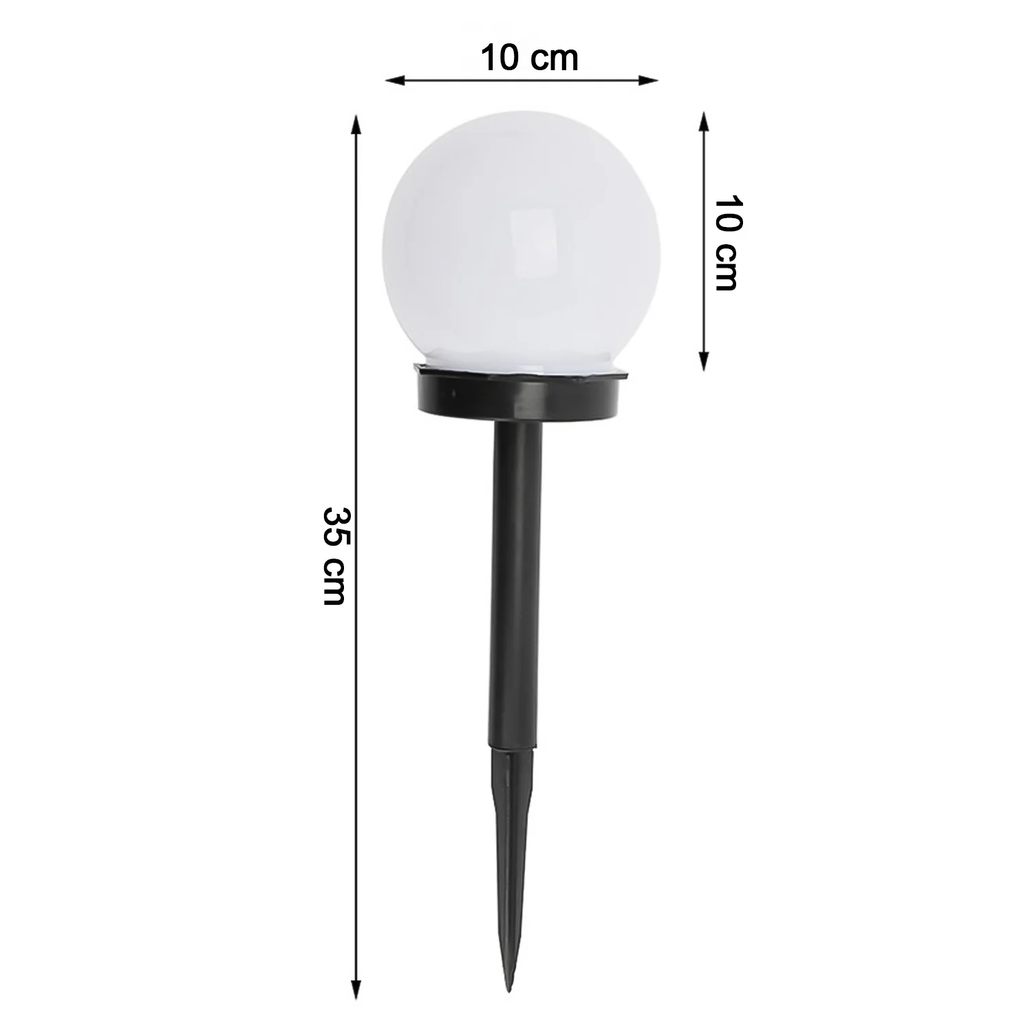 Solar-Powered LED Garden Globe Pathway Light (1 Pc) - Image 3