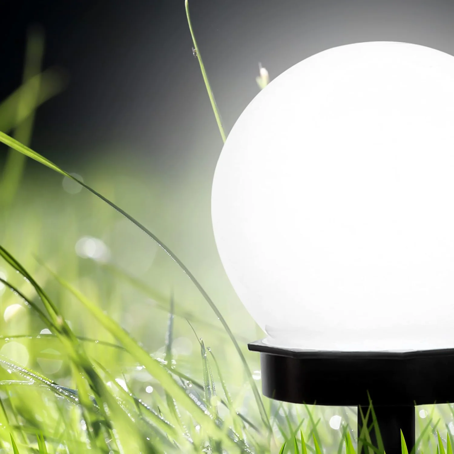 Solar-Powered LED Garden Globe Pathway Light (1 Pc) - Image 4