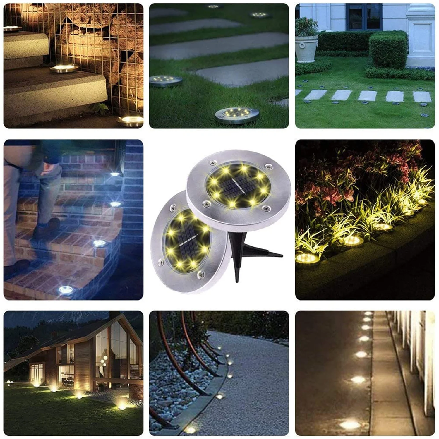 Solar Powered LED Garden Lights (4 Pc) - Image 11