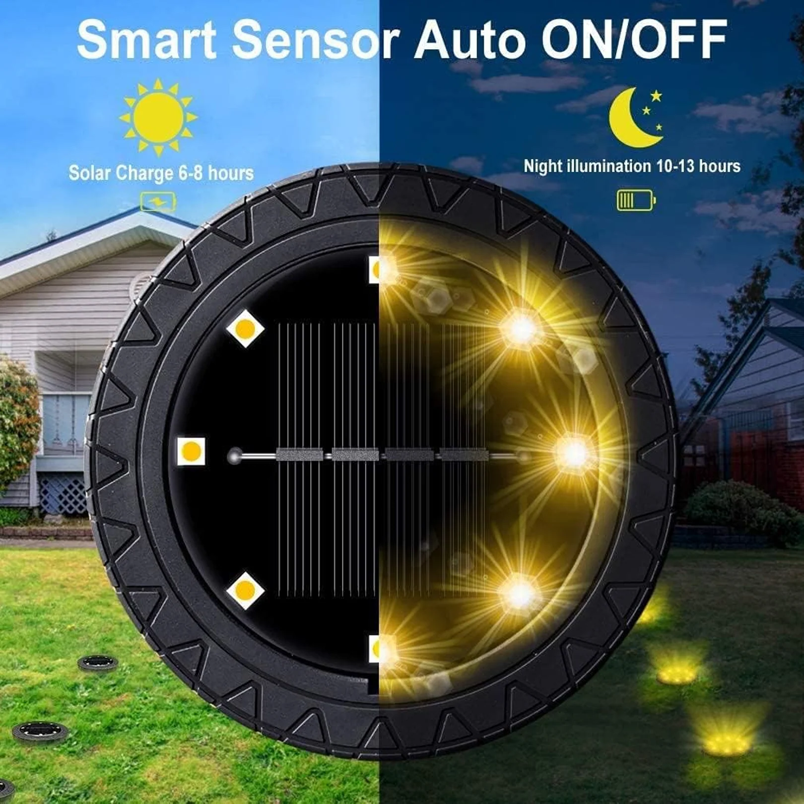 Solar Powered LED Garden Lights (4 Pc) - Image 4