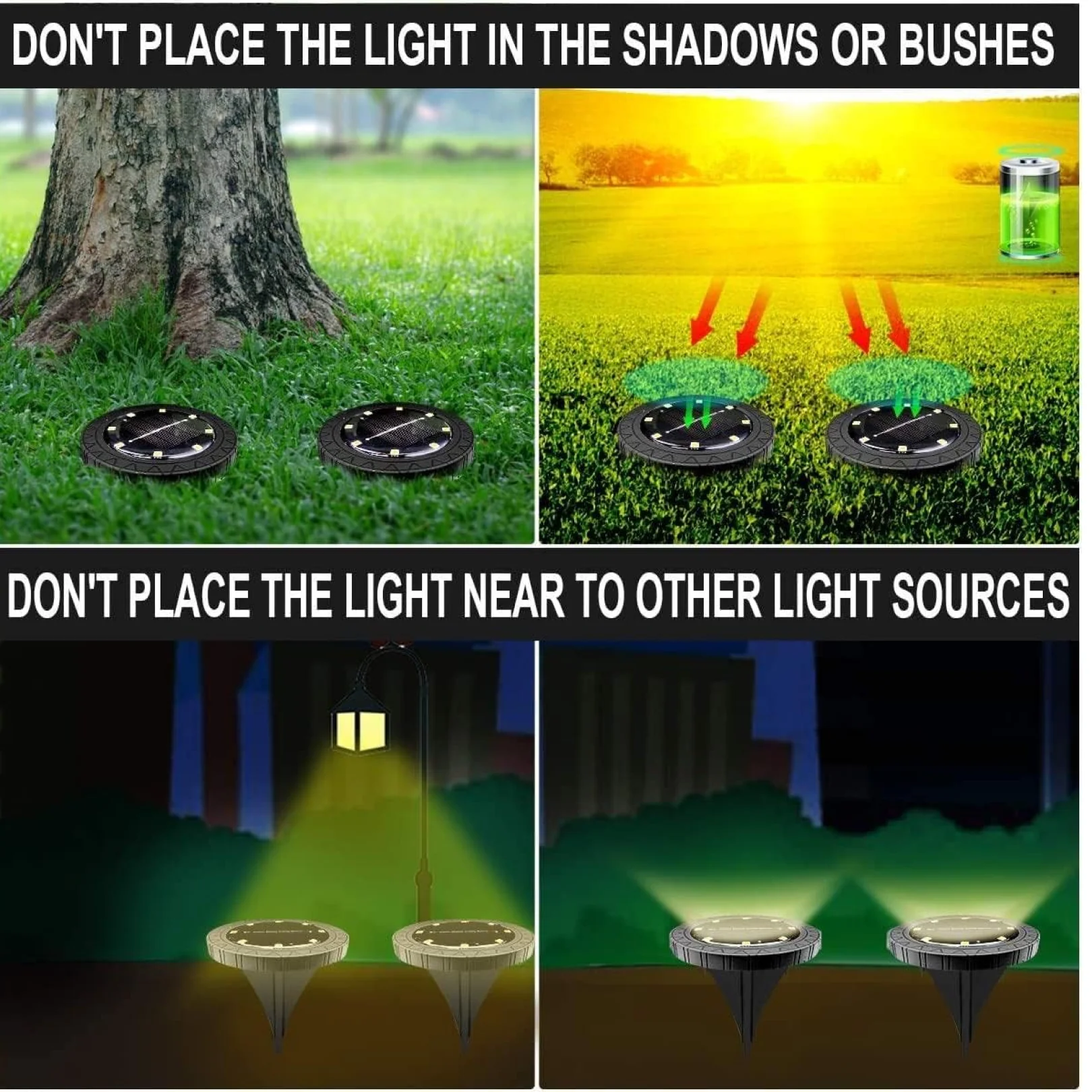 Solar Powered LED Garden Lights (4 Pc) - Image 7
