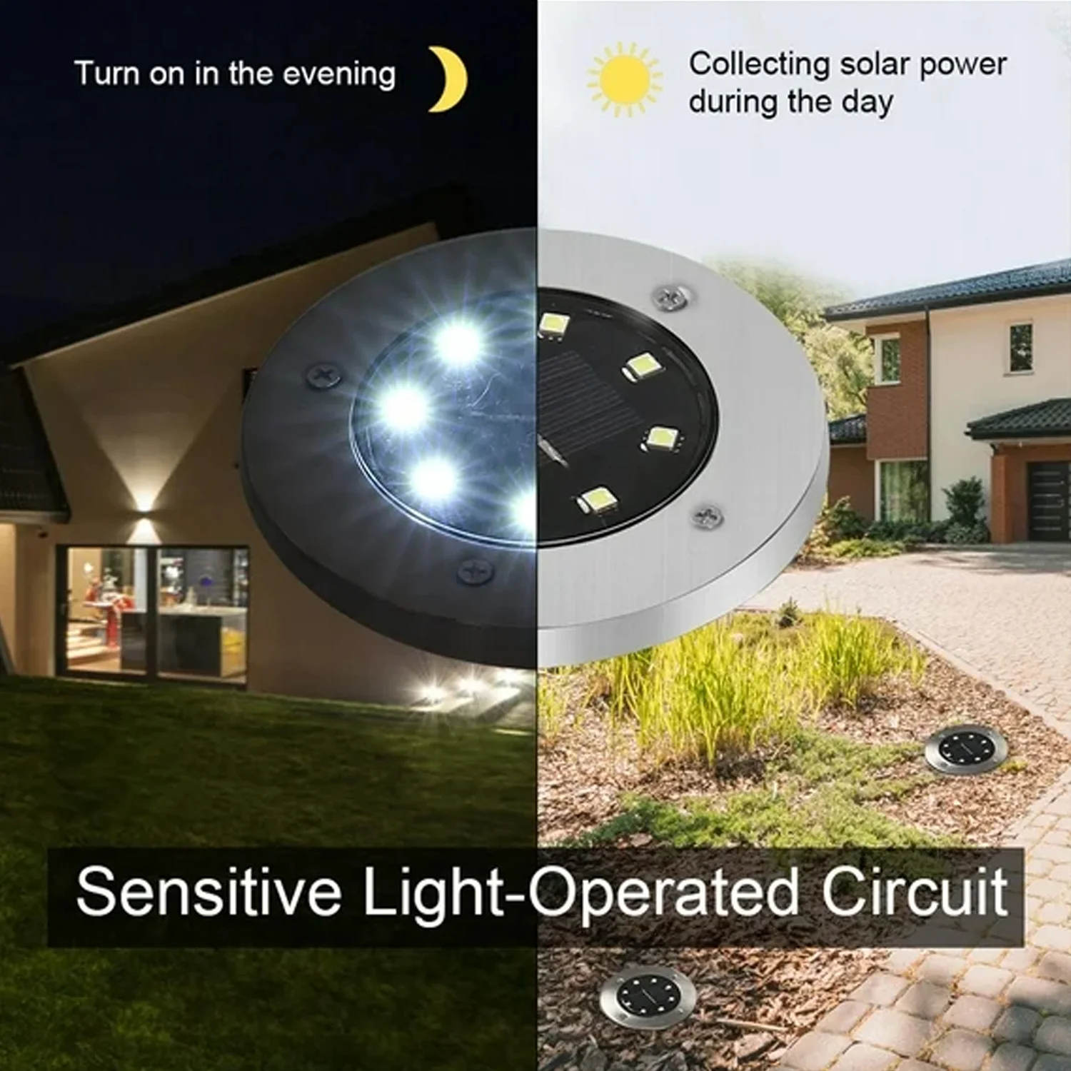 Solar Powered LED Garden Lights (4 Pc) - Image 8